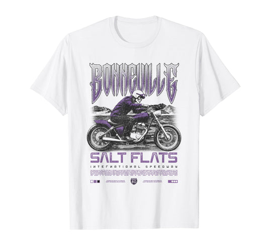 Bonneville Salt Flats Motorcycle T-Shirt - Casual Everyday Wear Unisex - T-Shirt, Sweatshirt, Hoodie