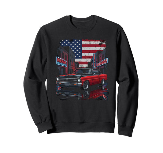 1966 1967 Nova Ss American Street Sweatshirt - Novelty Apparel Men Women - T-Shirt, Sweatshirt, Hoodie