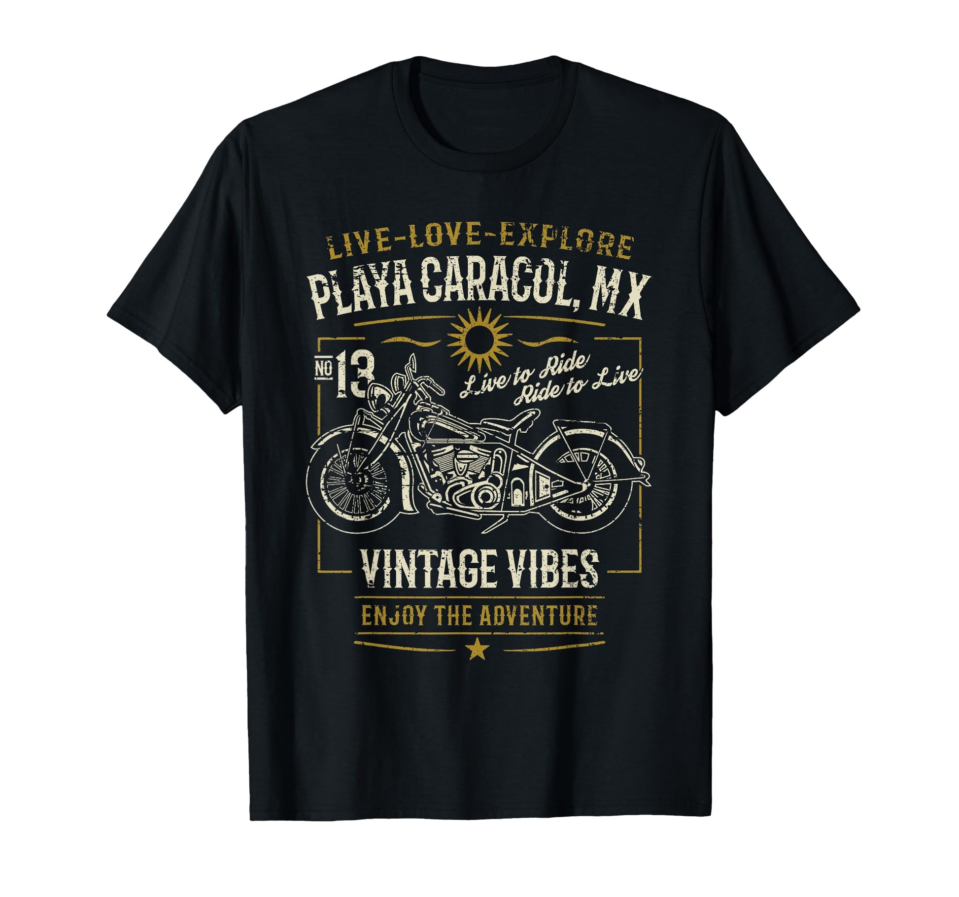 Playa Caracol Mx Mexico Distressed T-Shirt - Minimalist Print for Adults - T-Shirt, Sweatshirt, Hoodie