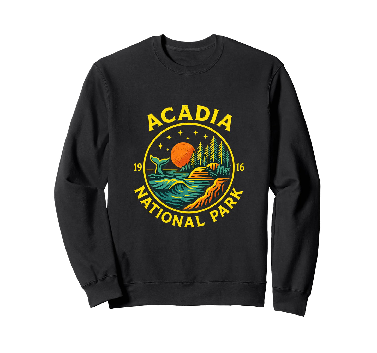 Acadia National Park 1916 Nature Art Sweatshirt - Unique Graphic Unisex - T-Shirt, Sweatshirt, Hoodie