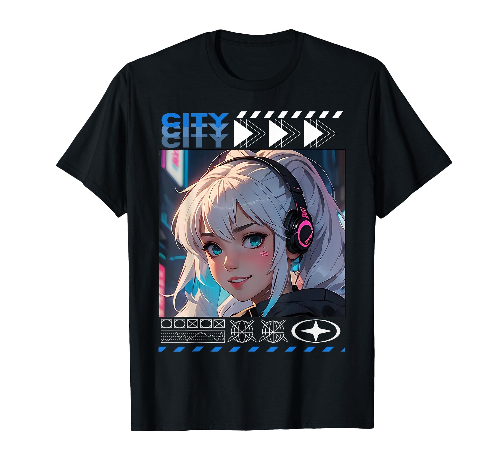 Anime Manga Cyberpunk Japanese T-Shirt - Minimalist Print for Adults - T-Shirt, Sweatshirt, Hoodie