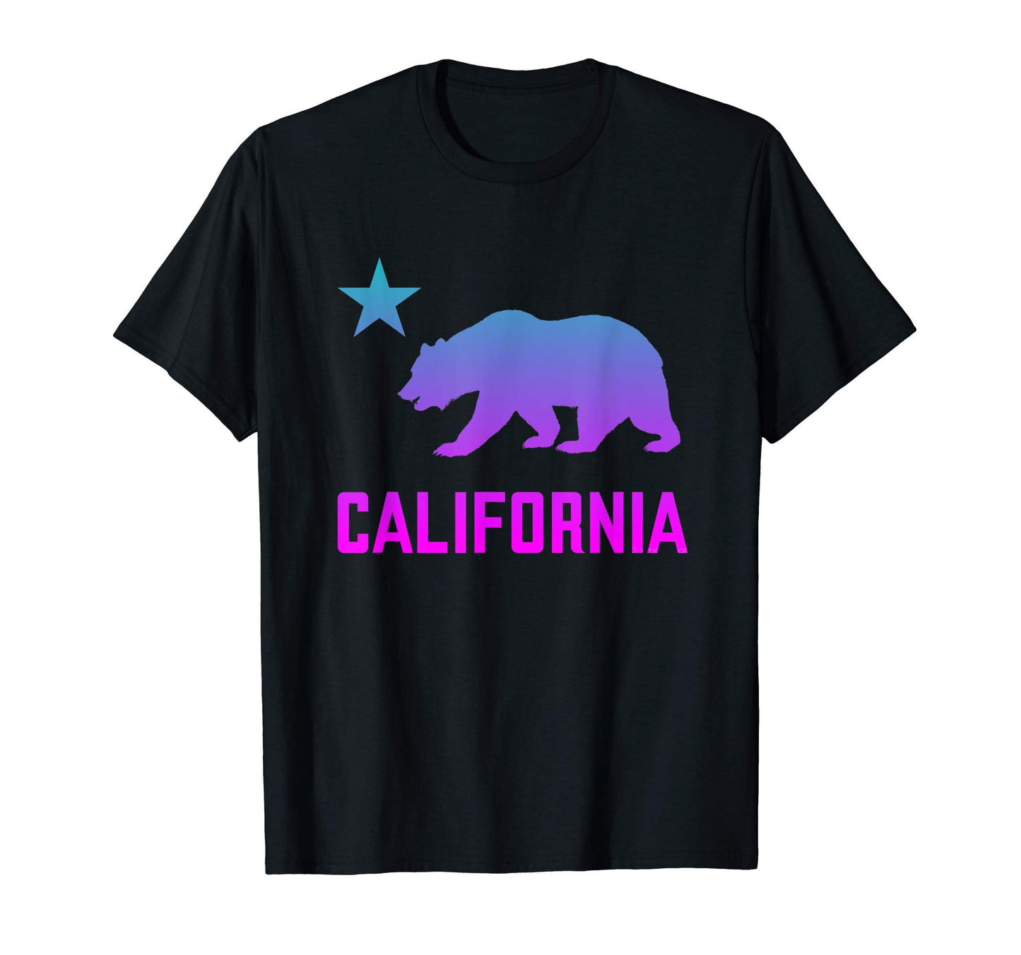 California Flag Vaporwave Aesthetic T-Shirt - Streetwear Style Unisex - T-Shirt, Sweatshirt, Hoodie