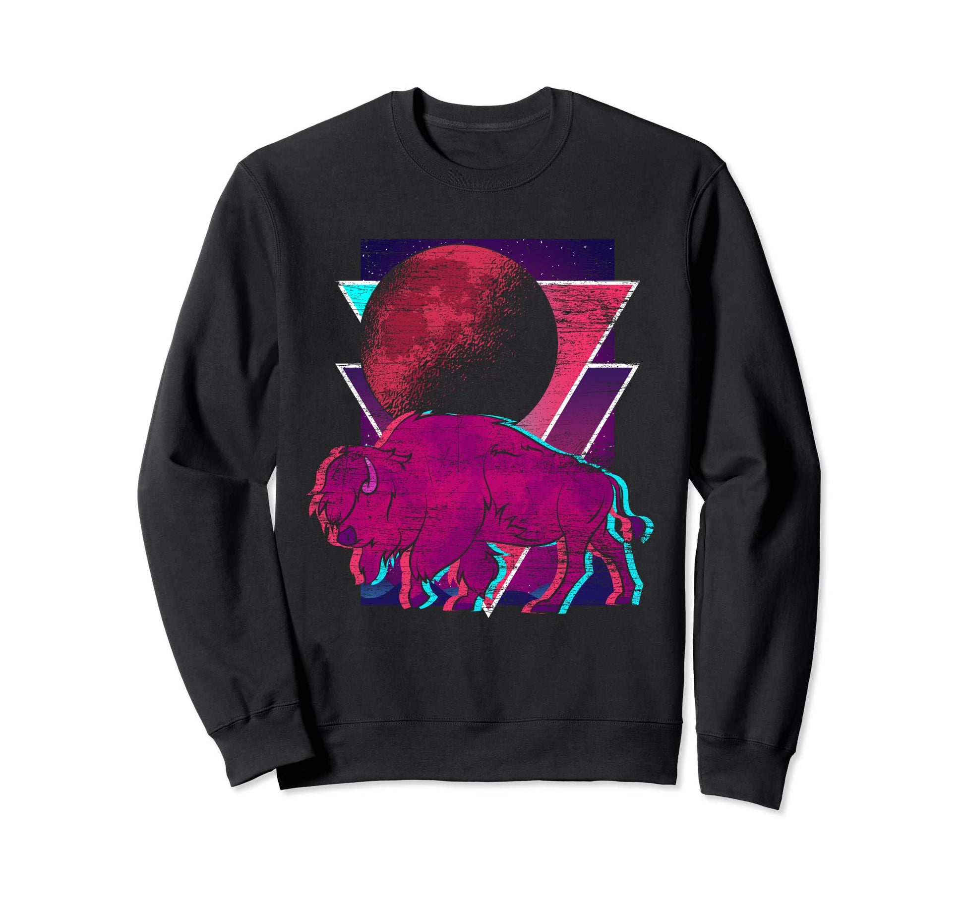 80S Vaporwave Aesthetic Animal Sweatshirt - Fun Novelty Design Men Women - T-Shirt, Sweatshirt, Hoodie