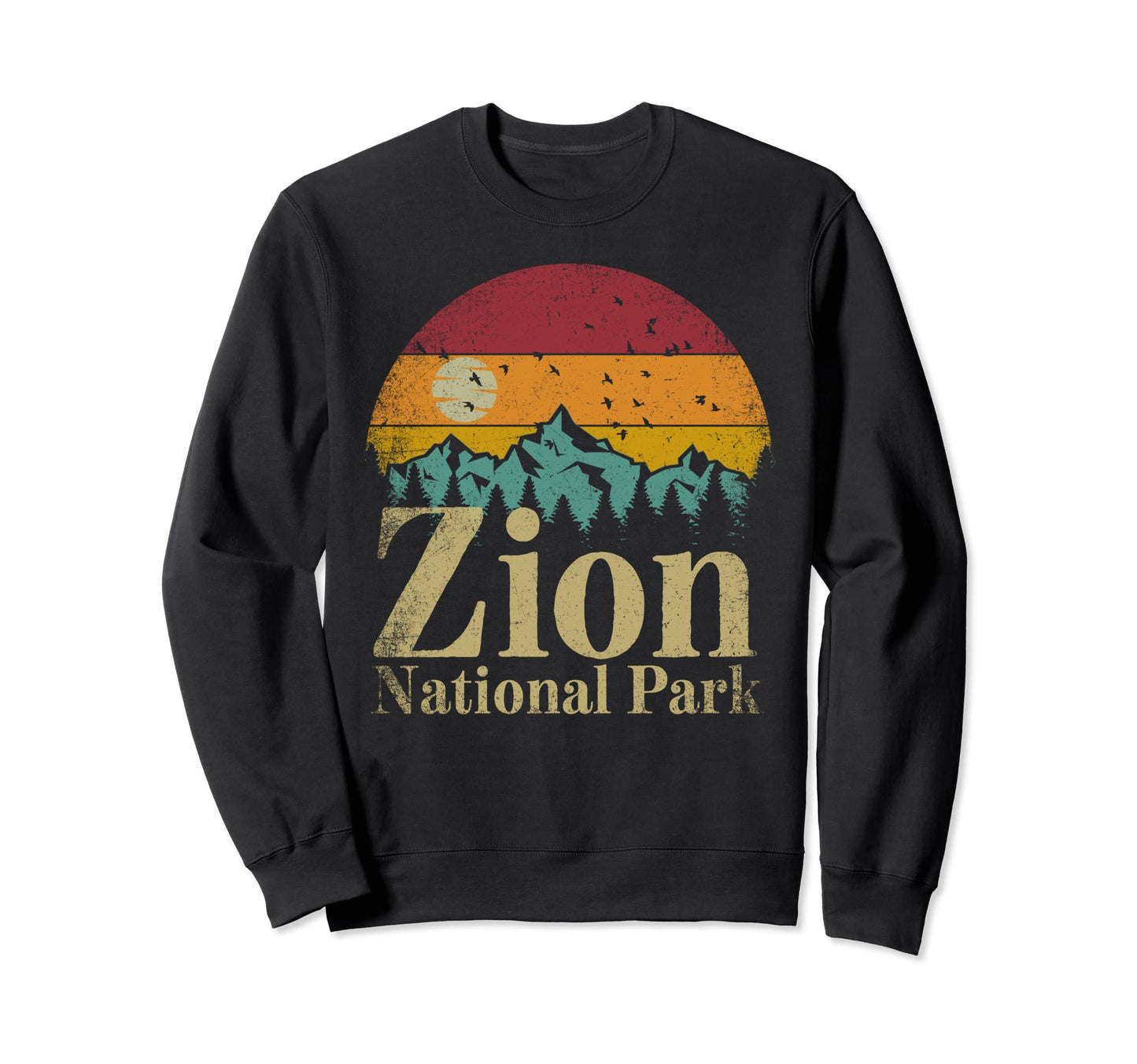 Zion National Park Mountain Gift Sweatshirt - Aesthetic Graphic for Adults - T-Shirt, Sweatshirt, Hoodie