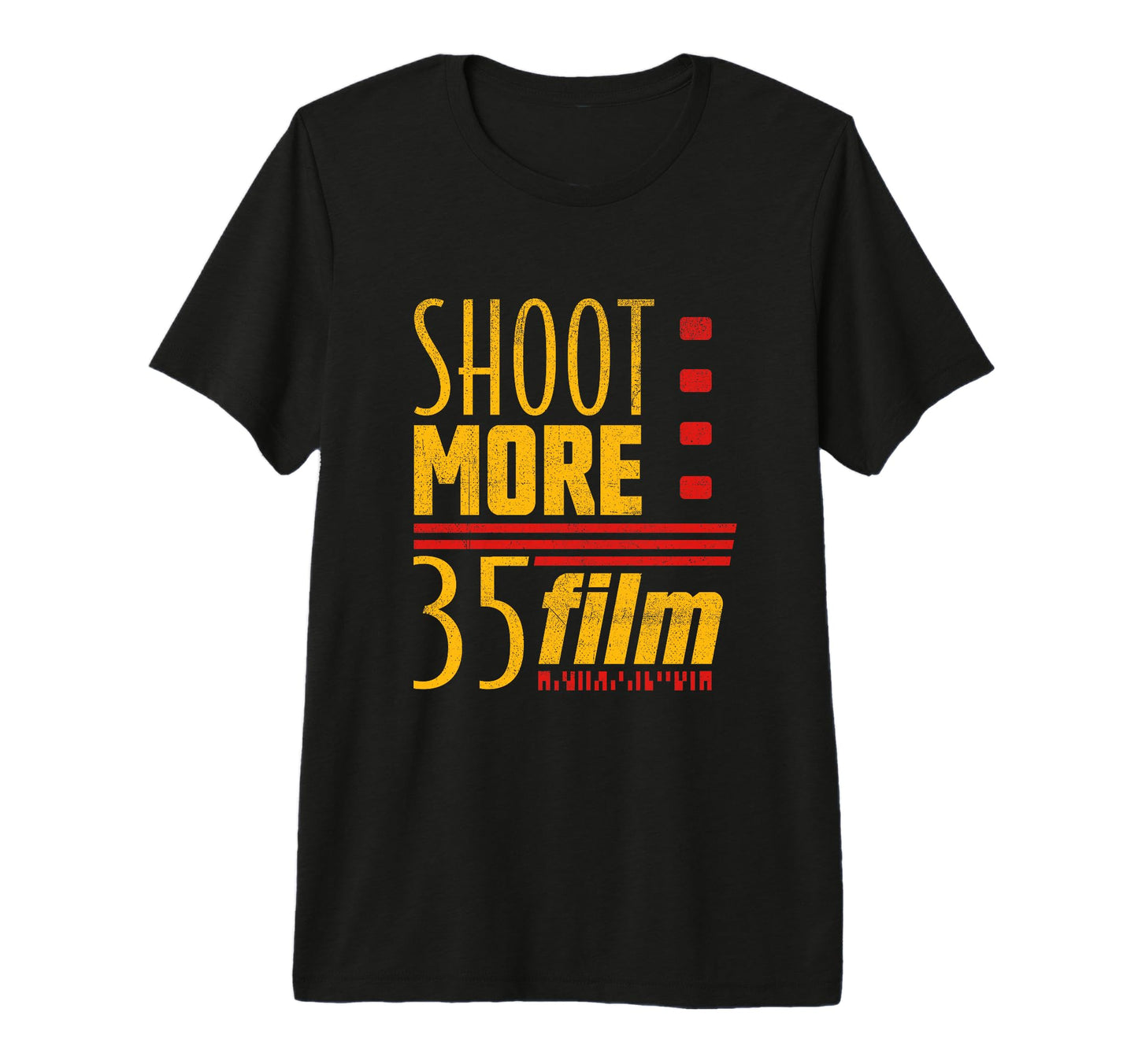 Shoot More 35 Mm Film Analogue Camera T-Shirt - Minimalist Print Men Women - T-Shirt, Sweatshirt, Hoodie