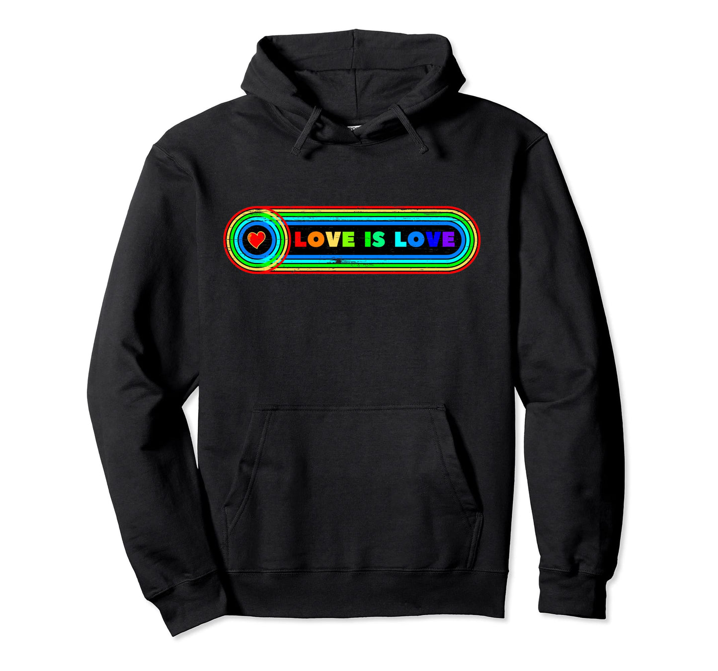 Pride Rainbow Lgbt Equality Love Is Hoodie - Streetwear Style for Adults - T-Shirt, Sweatshirt, Hoodie