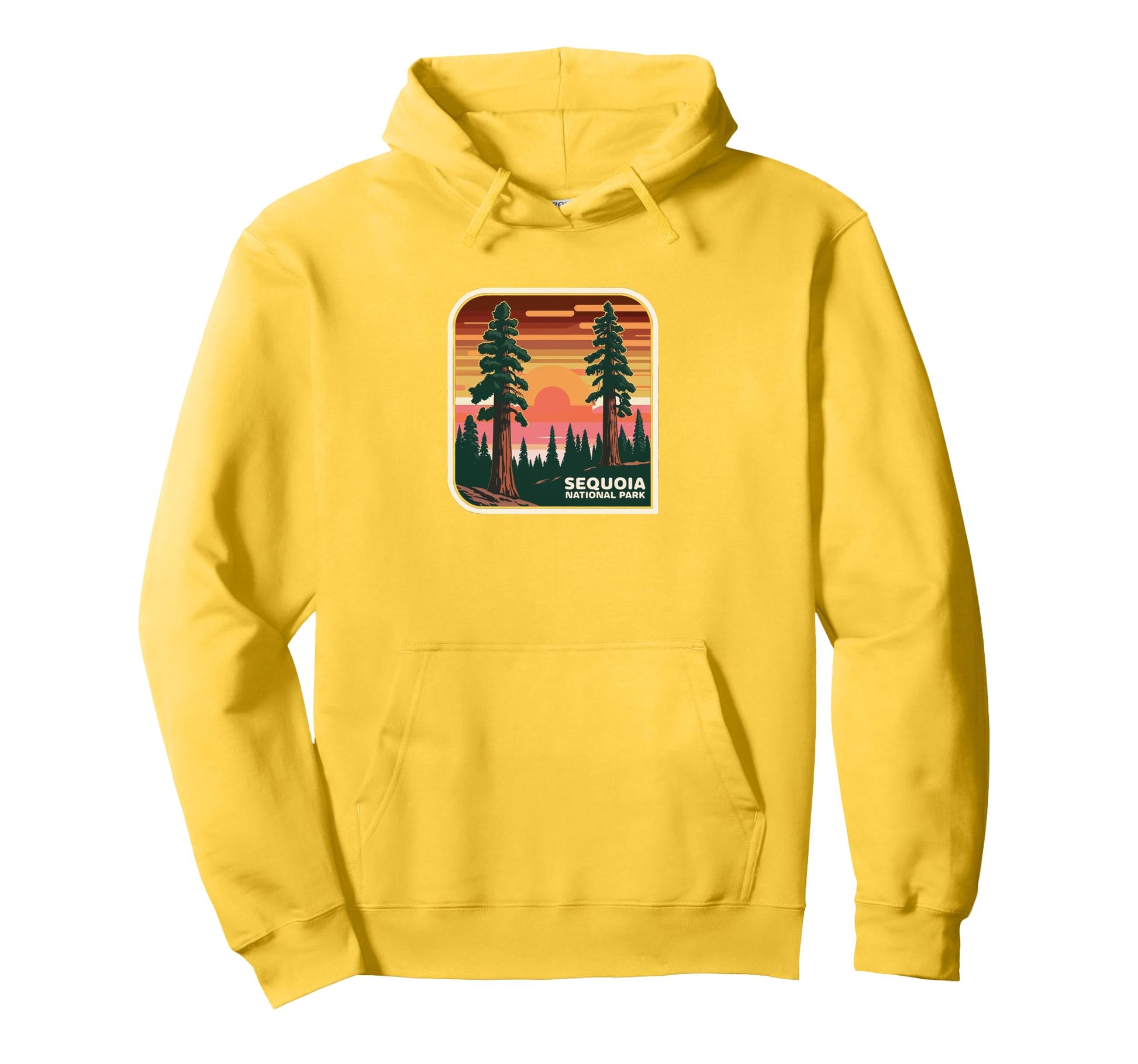 Sequoia National Park Sunset Landscape Hoodie - Novelty Apparel Unisex - T-Shirt, Sweatshirt, Hoodie