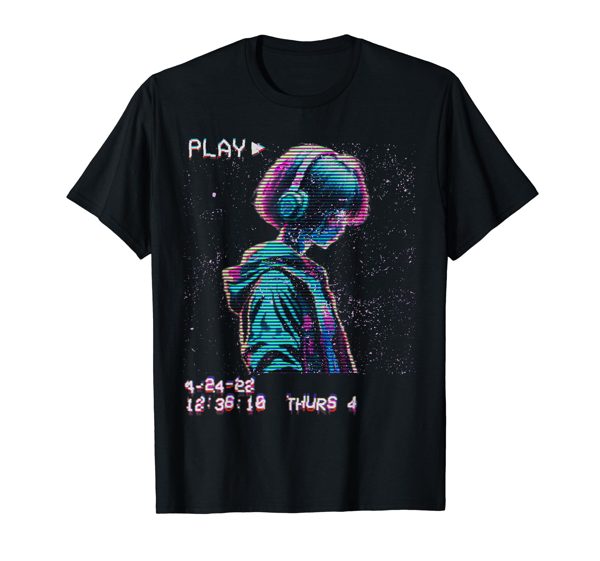 Synthwave Vaporwave Aesthetic Sad T-Shirt - Fun Novelty Design for Adults - T-Shirt, Sweatshirt, Hoodie