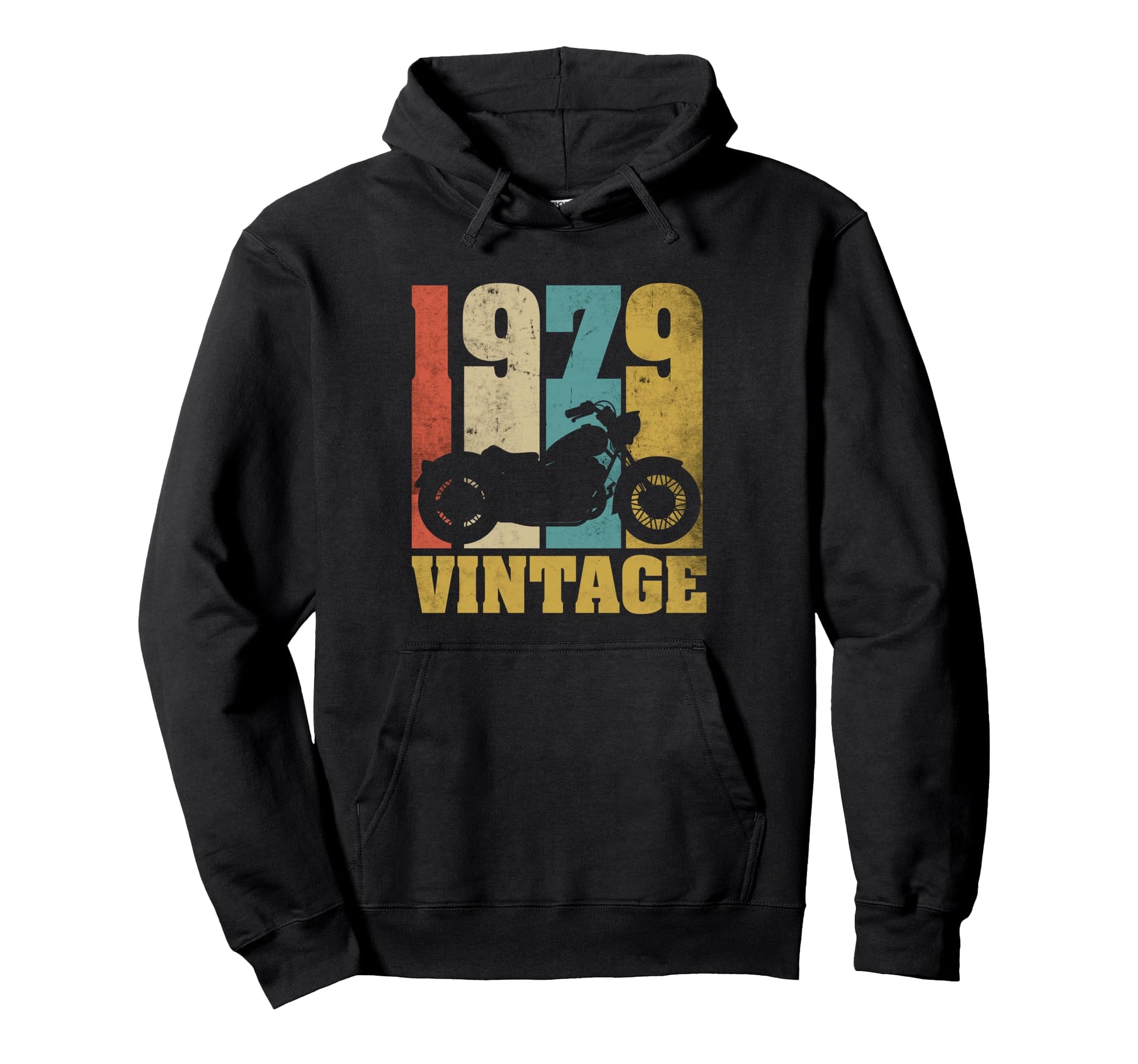 47Th Birthday Biker 47 Years 1979 Hoodie - Minimalist Print Unisex - T-Shirt, Sweatshirt, Hoodie