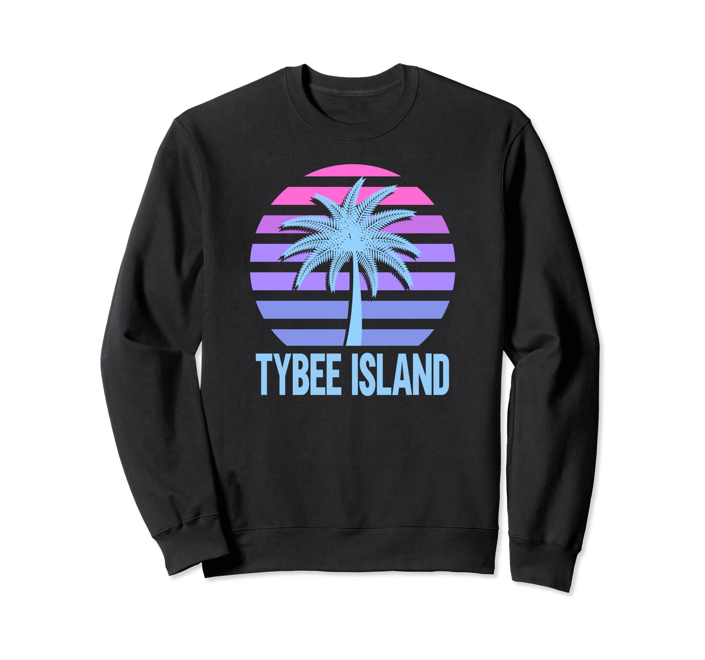 Tybee Island Vacation Vaporwave Sweatshirt - Trendy Graphic Unisex - T-Shirt, Sweatshirt, Hoodie