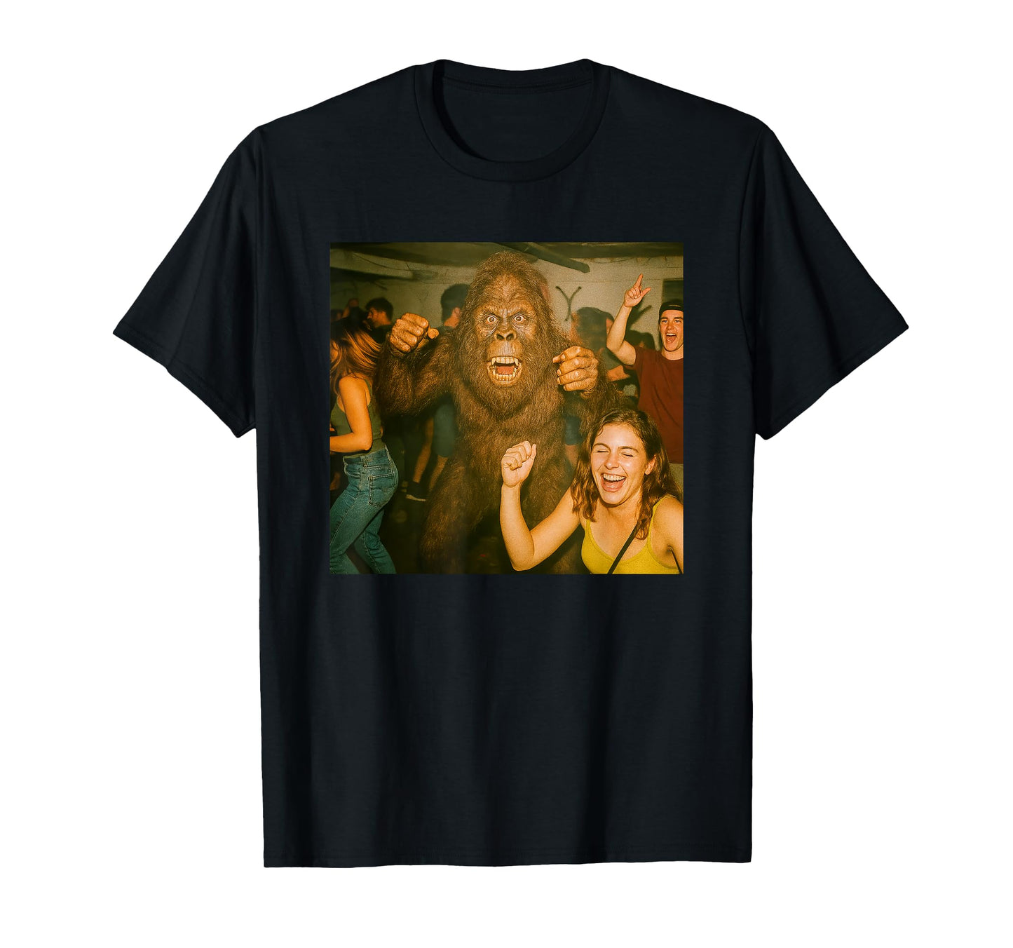 Bigfoot Caught Camera Funny Bigfoot T-Shirt - Custom Art Print Men Women - T-Shirt, Sweatshirt, Hoodie