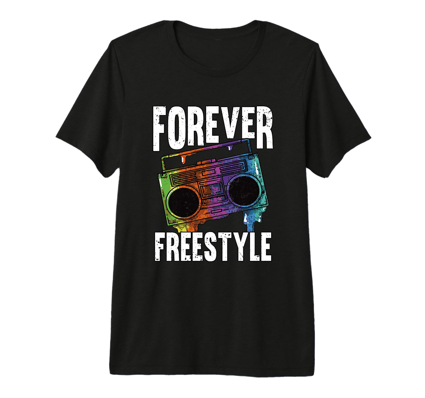Forever Freestyle Hip Hop Old School T-Shirt - Custom Art Print Unisex - T-Shirt, Sweatshirt, Hoodie