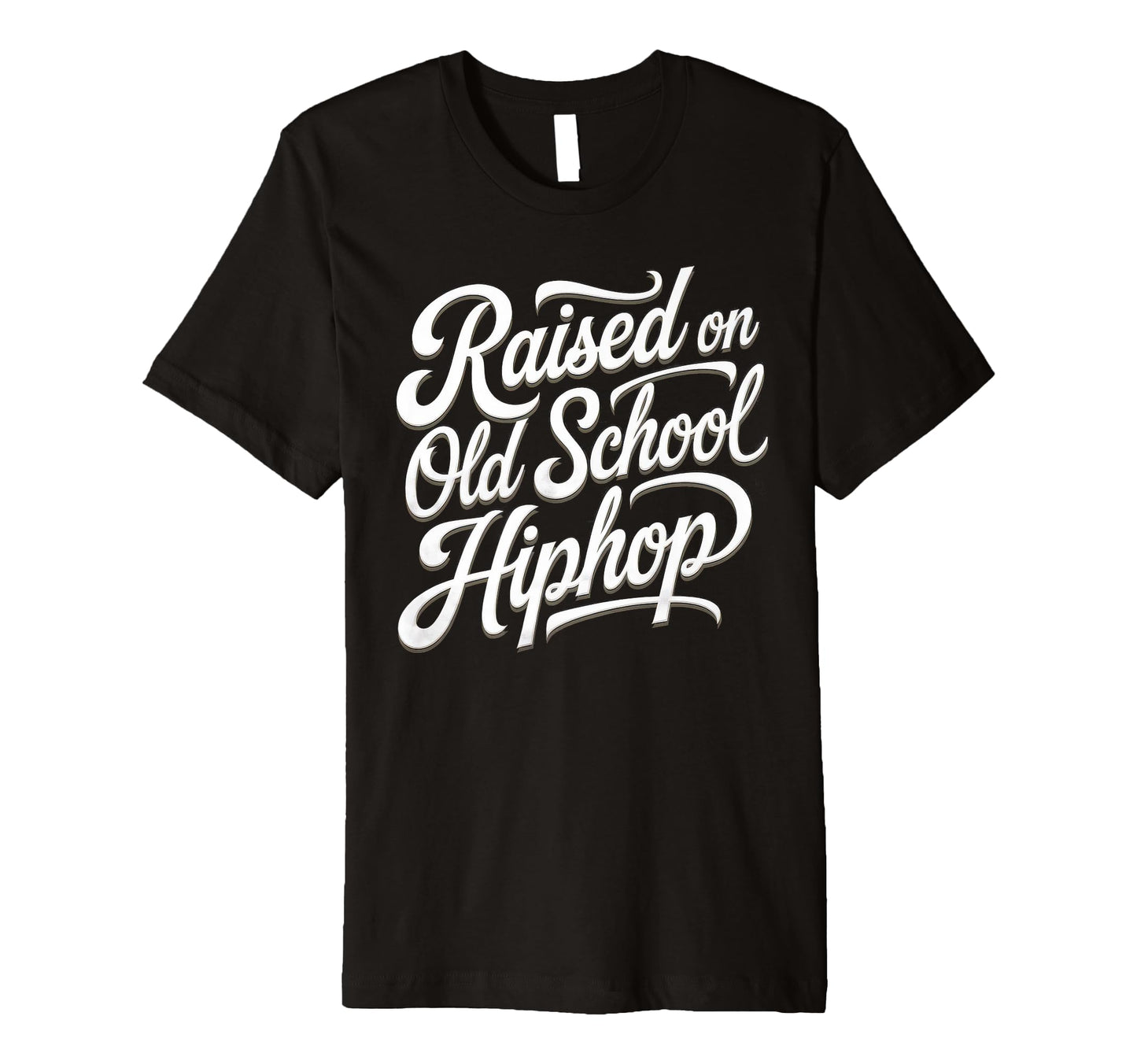 Raised Old School Hip Hop Cassette T-Shirt - Minimalist Print Men Women - T-Shirt, Sweatshirt, Hoodie