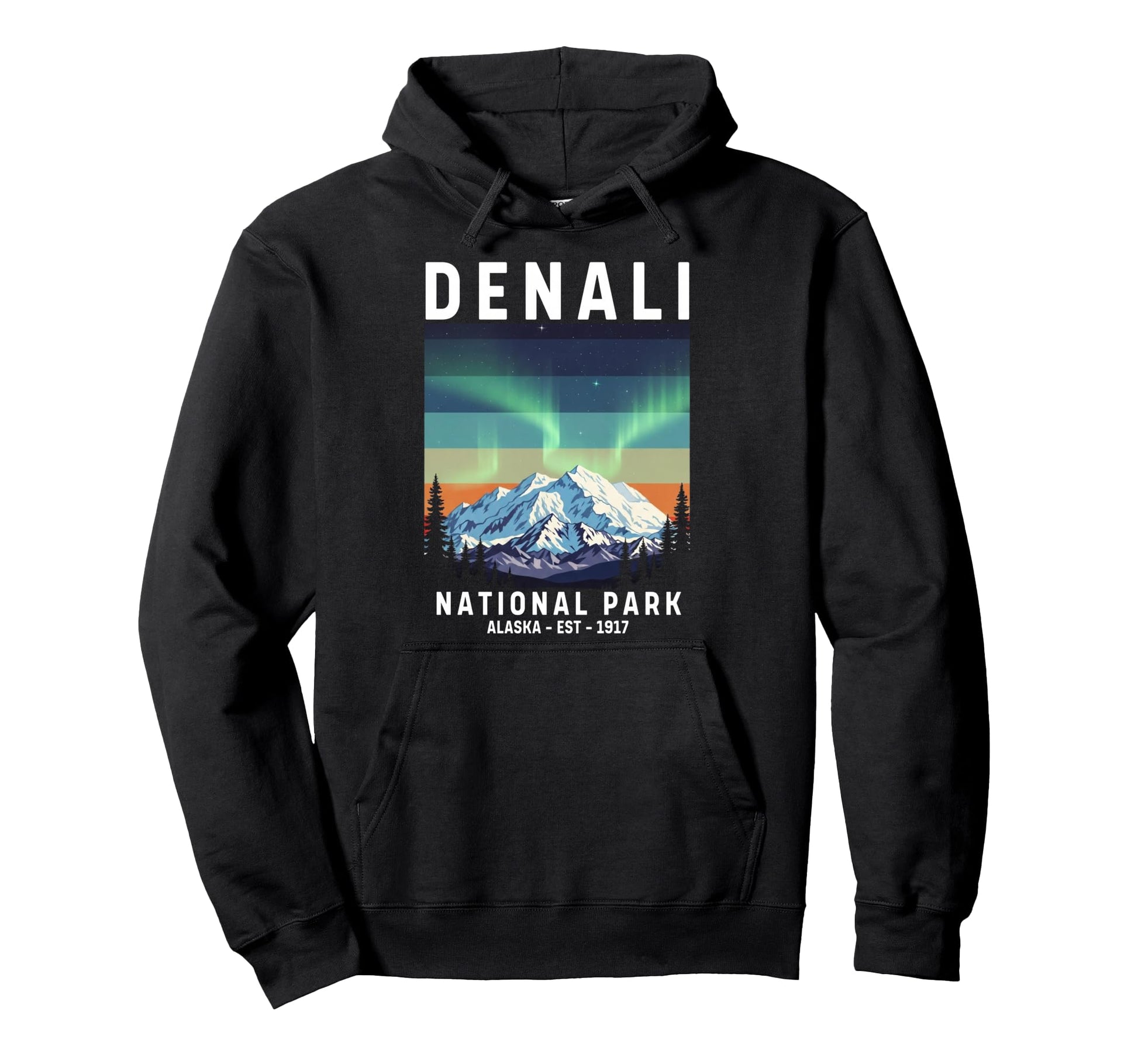 Denali National Park Alaska Denali Hoodie - Streetwear Style Men Women - T-Shirt, Sweatshirt, Hoodie