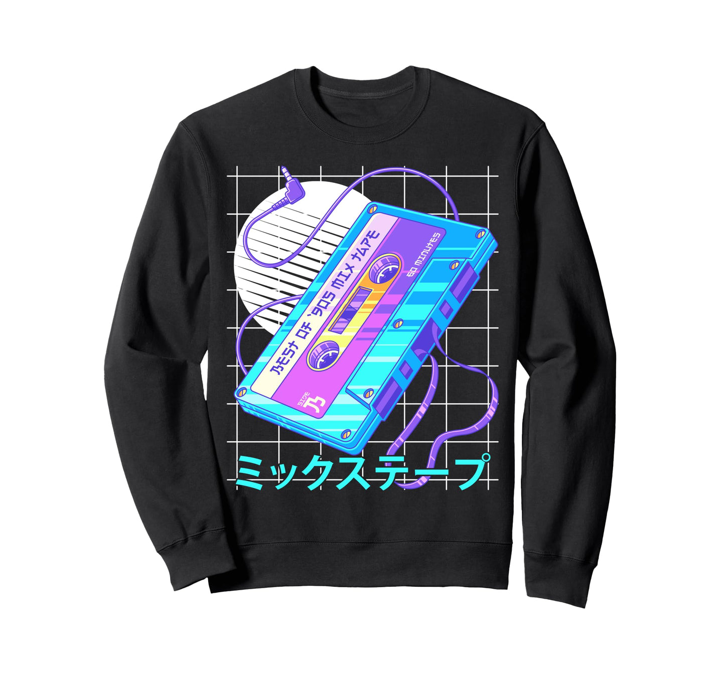 Mixtape 90S Japanese Otaku Sweatshirt - Streetwear Style Men Women - T-Shirt, Sweatshirt, Hoodie