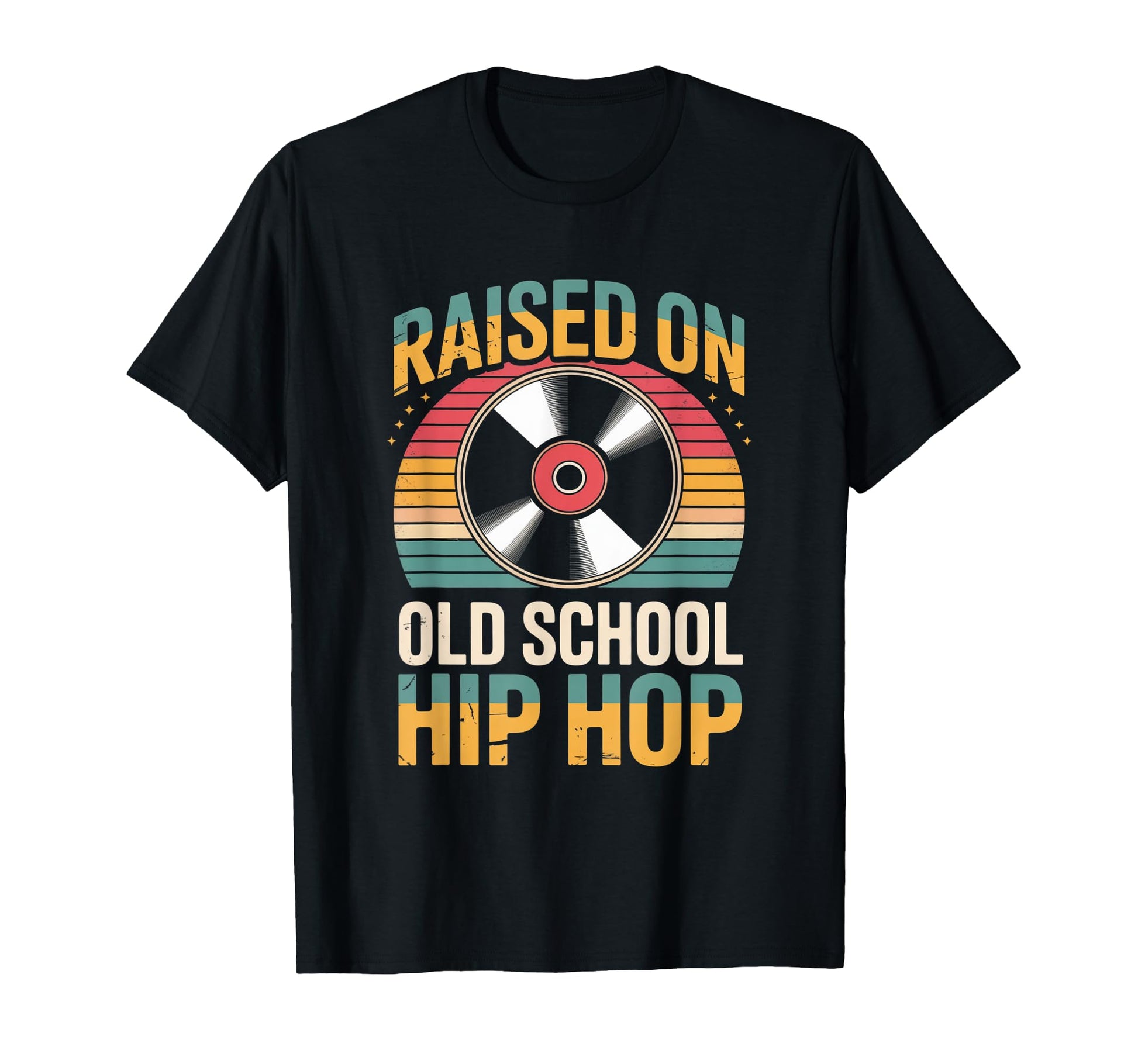 Raised Old School Hip Hop Funny Rap Music T-Shirt - Graphic Print Unisex - T-Shirt, Sweatshirt, Hoodie