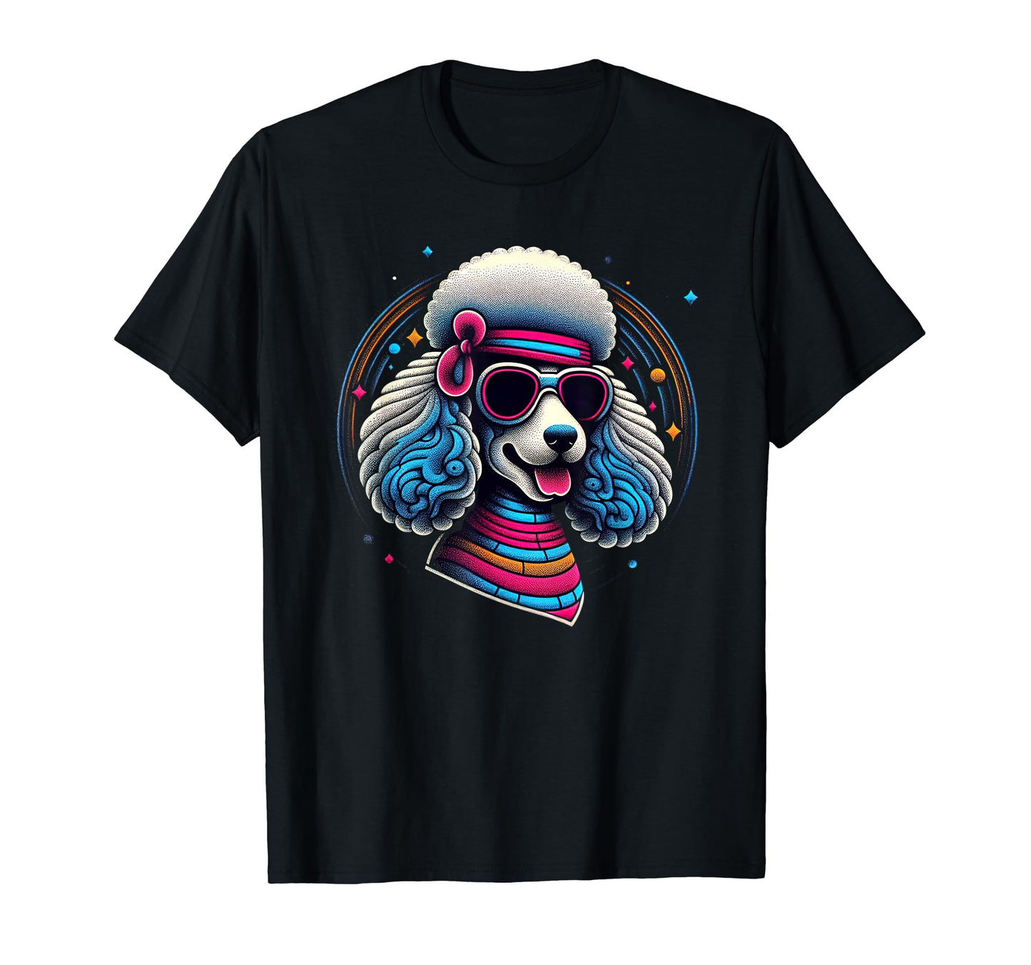 Fun Disco Poodle Groovy Poodle Dog Lover T-Shirt - Streetwear Style Unisex - T-Shirt, Sweatshirt, Hoodie