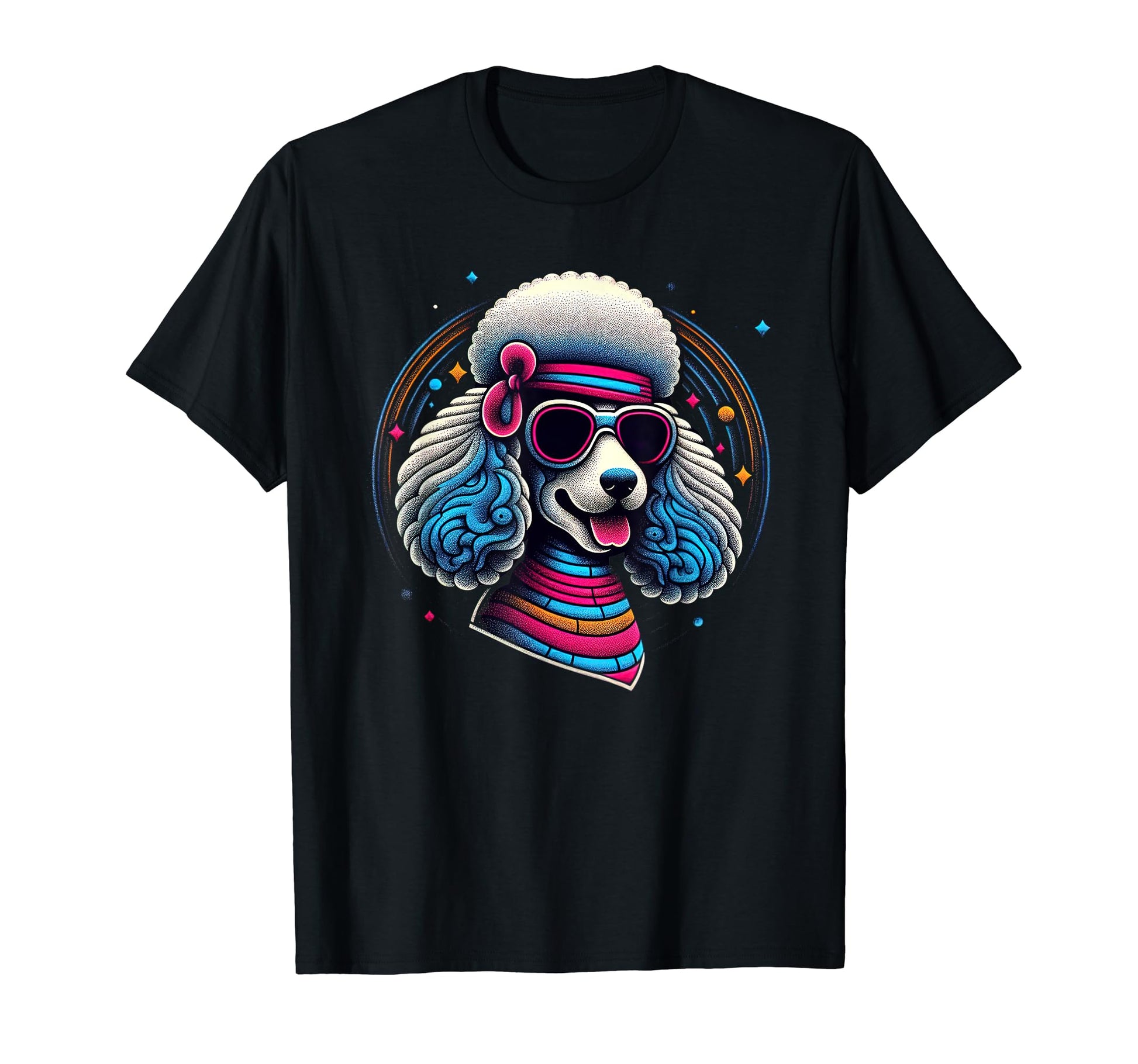 Fun Disco Poodle Groovy Poodle Dog Lover T-Shirt - Streetwear Style Unisex - T-Shirt, Sweatshirt, Hoodie