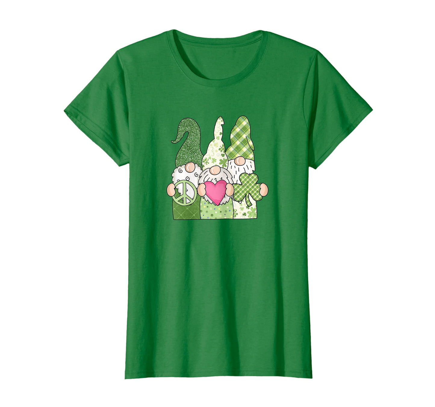 Womens Three Hippie Gnomes St Patricks T-Shirt - Trendy Graphic Men Women - T-Shirt, Sweatshirt, Hoodie