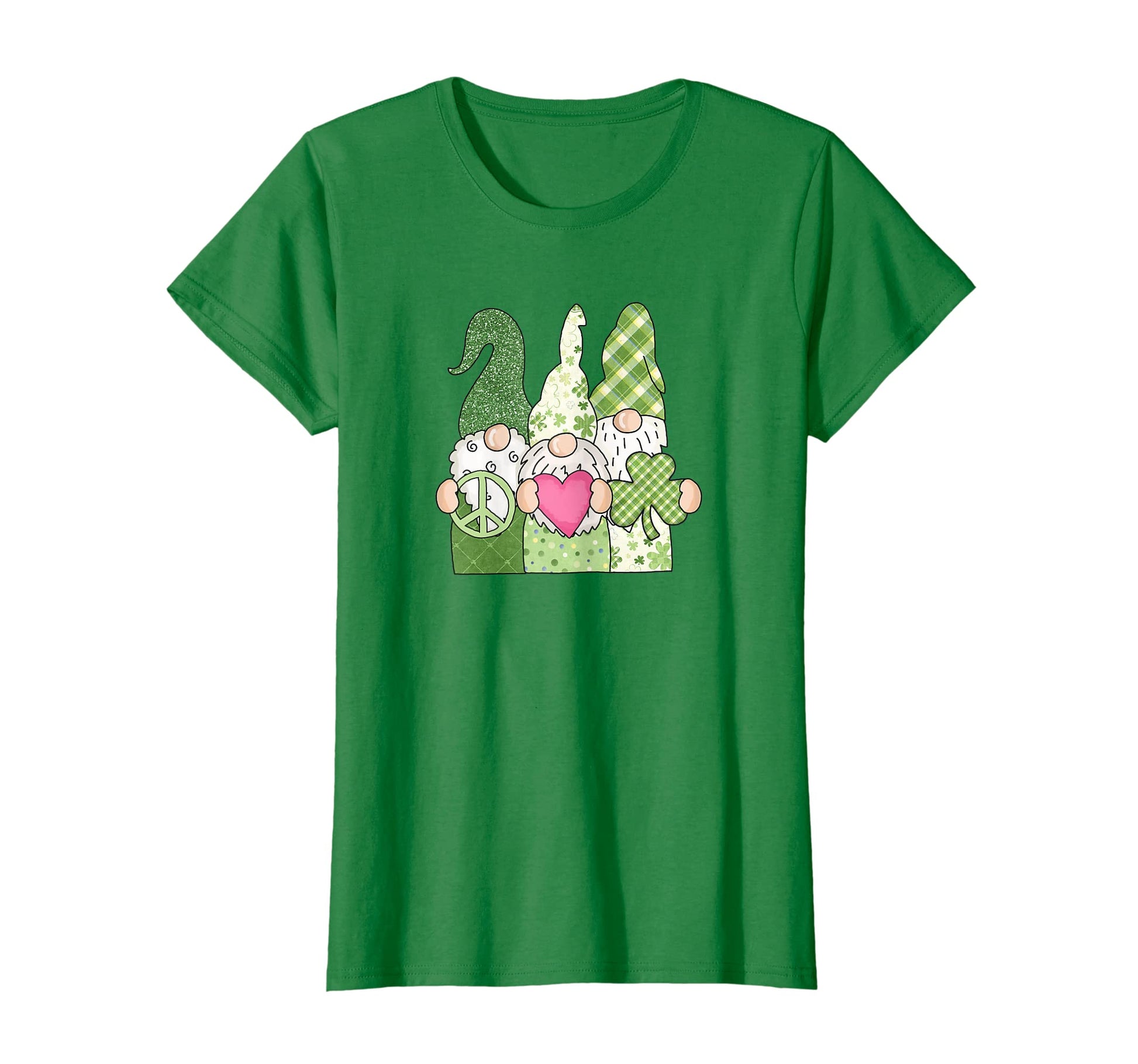 Womens Three Hippie Gnomes St Patricks T-Shirt - Trendy Graphic Men Women - T-Shirt, Sweatshirt, Hoodie