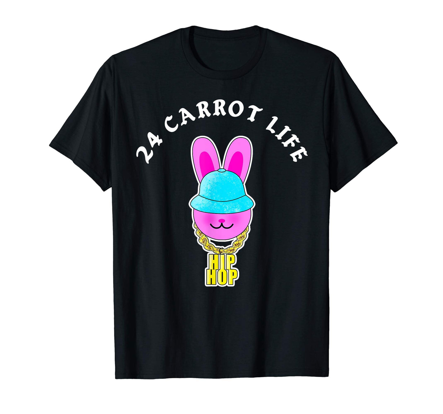 Hip Hop Easter Bunny Rabbit Old Hoodie - Fun Novelty Design for Adults - T-Shirt, Sweatshirt, Hoodie