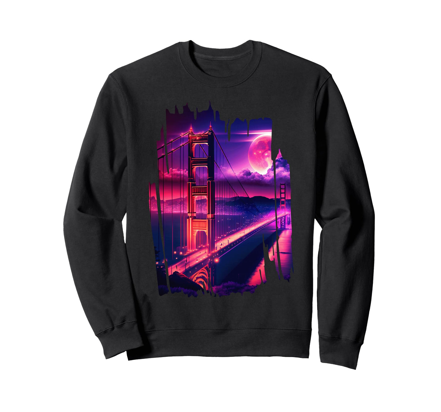 San Francisco Vaporwave Aesthetic I Sweatshirt - Trendy Graphic Unisex - T-Shirt, Sweatshirt, Hoodie