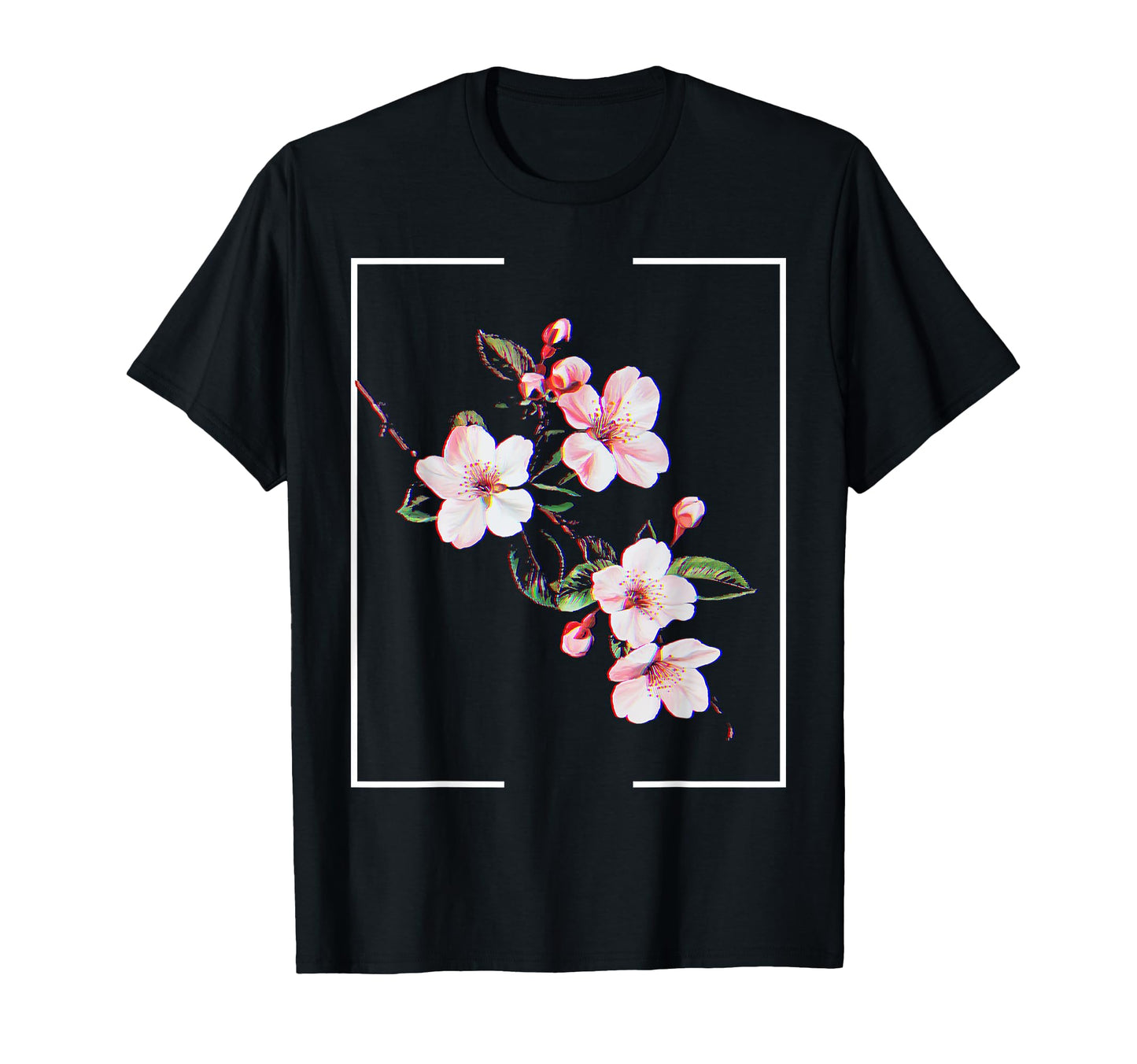Cherry Blossom Japanese Aesthetic T-Shirt - Custom Art Print Men Women - T-Shirt, Sweatshirt, Hoodie