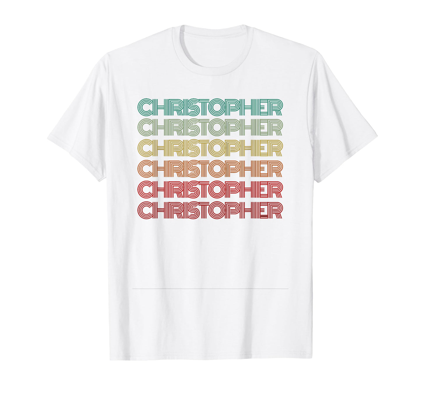 First Name Christopher Personalized T-Shirt - Minimalist Print Unisex - T-Shirt, Sweatshirt, Hoodie