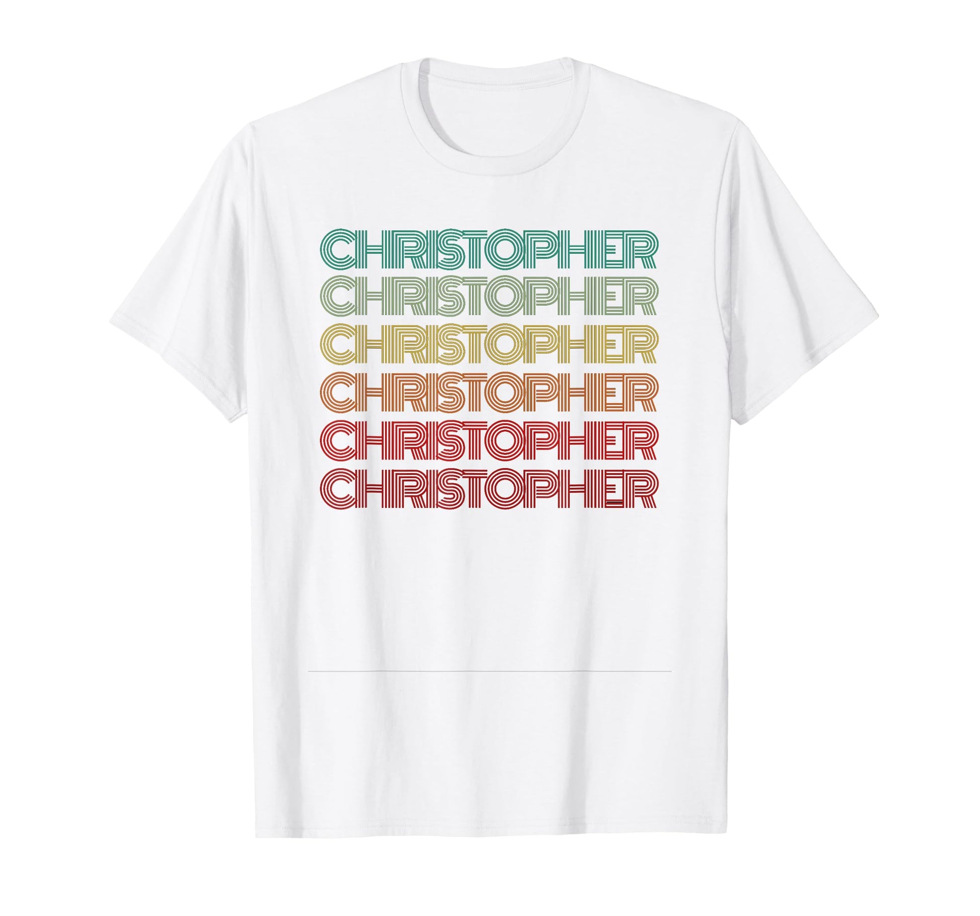 First Name Christopher Personalized T-Shirt - Minimalist Print Unisex - T-Shirt, Sweatshirt, Hoodie