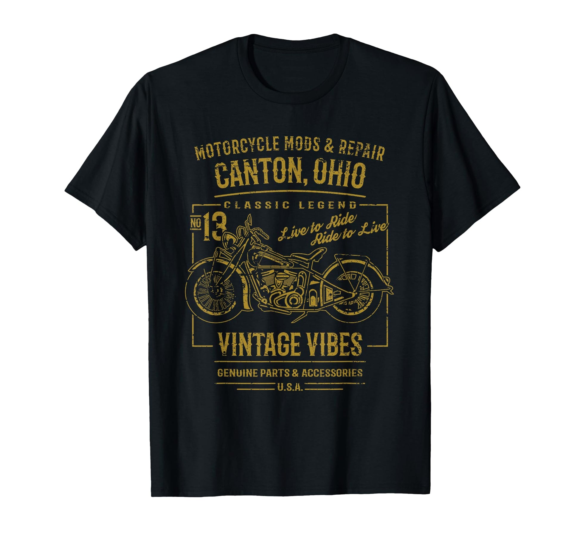 Canton Oh Usa Motorcycle Adventure T-Shirt - Unique Graphic for Adults - T-Shirt, Sweatshirt, Hoodie