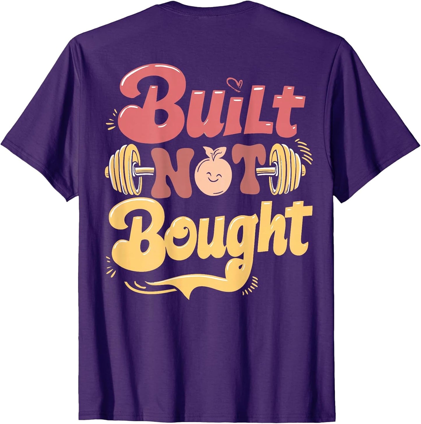 Built Not Bought Pump Cover Gym.Co - Adult & Kids T-Shirts, Sweatshirts & Hoodies apparel design preview 1