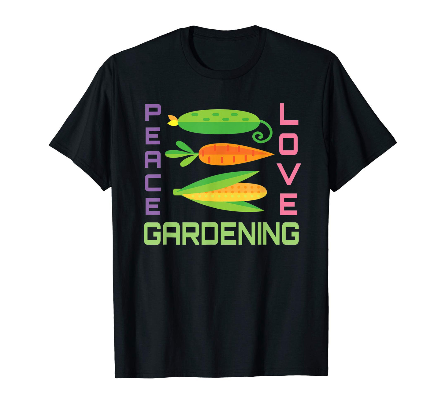 Gardener Gift Peace Love Gardening T-Shirt - Unique Graphic Men Women - T-Shirt, Sweatshirt, Hoodie