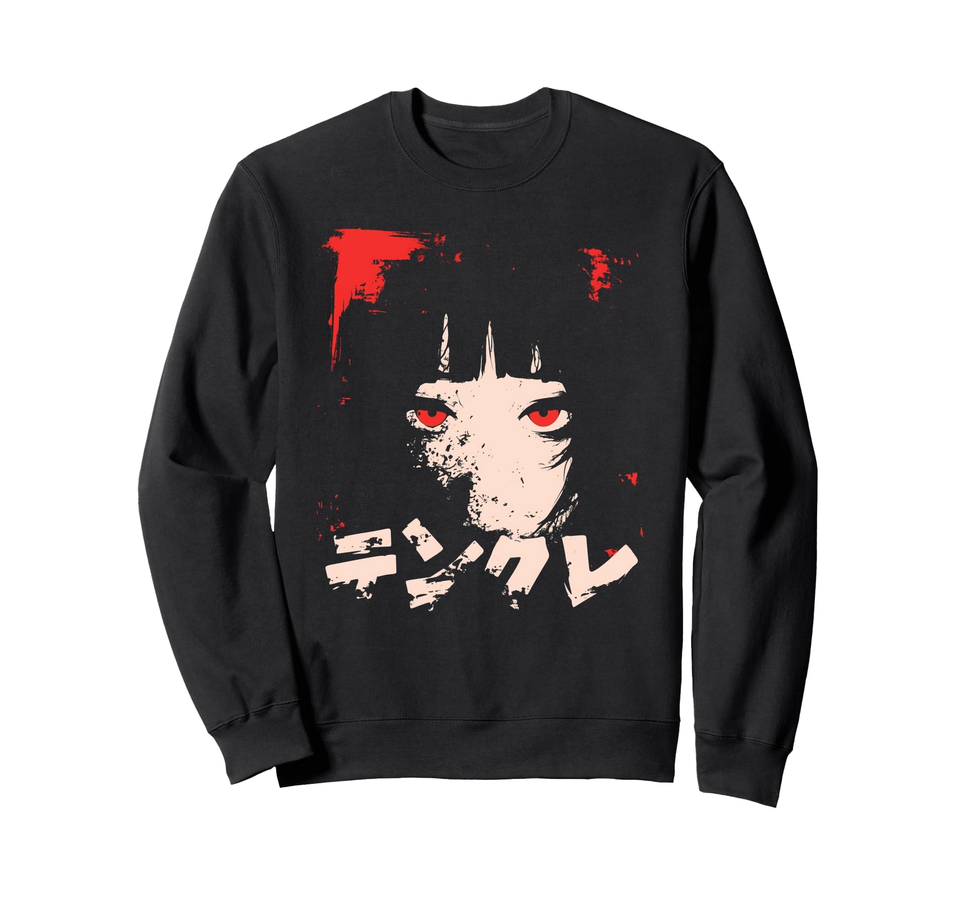 Goth Grunge Demon Anime Waifu Sweatshirt - Streetwear Style Men Women - T-Shirt, Sweatshirt, Hoodie