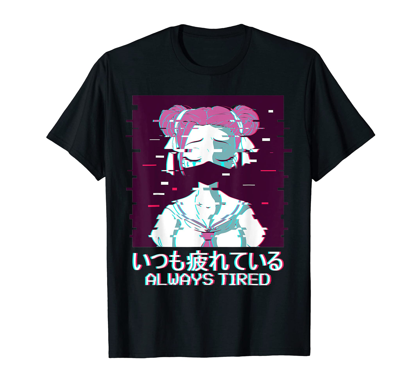 Geisha Anime Japanese Vaporwave T-Shirt - Trendy Graphic Men Women - T-Shirt, Sweatshirt, Hoodie