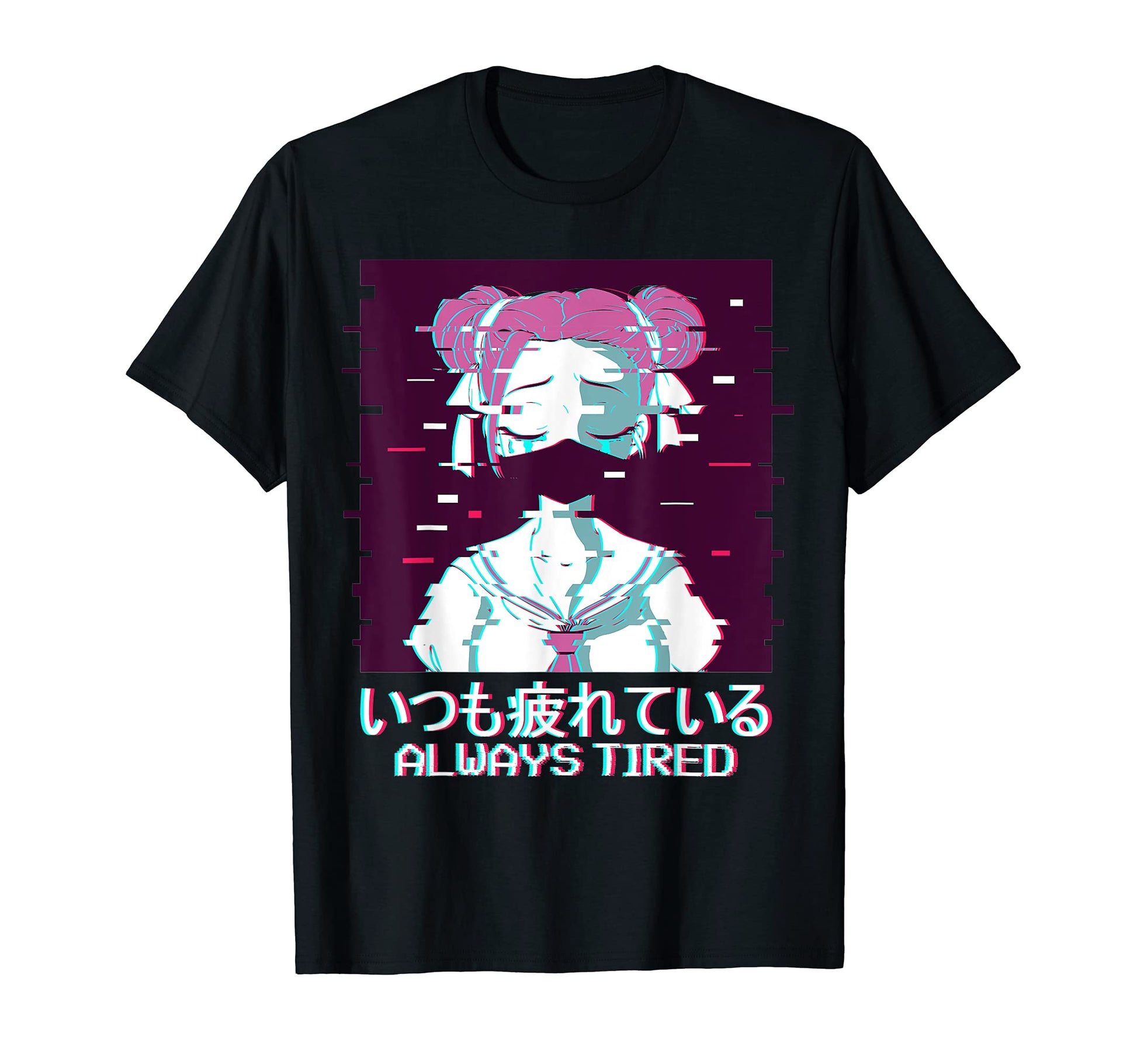 Geisha Anime Japanese Vaporwave T-Shirt - Trendy Graphic Men Women - T-Shirt, Sweatshirt, Hoodie