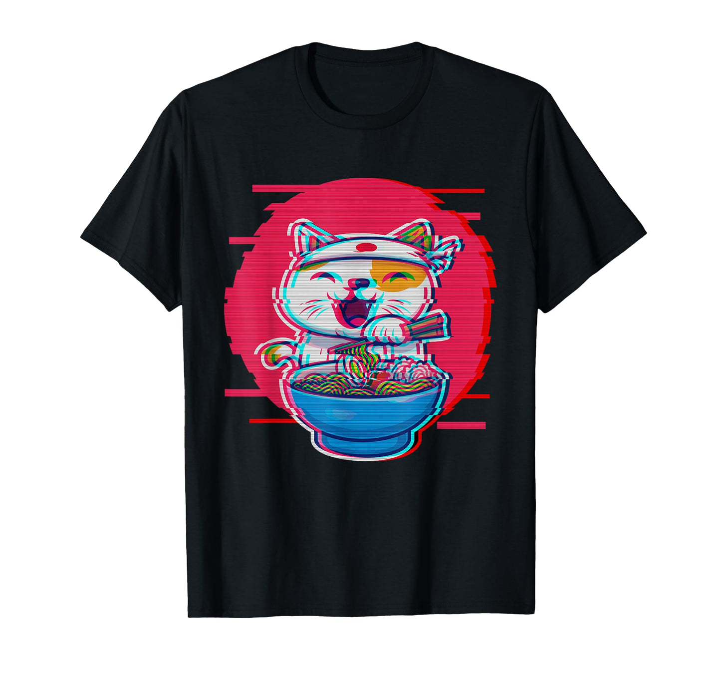 Ramen Kawaii Cat Maneki Neko T-Shirt - Casual Everyday Wear Men Women - T-Shirt, Sweatshirt, Hoodie