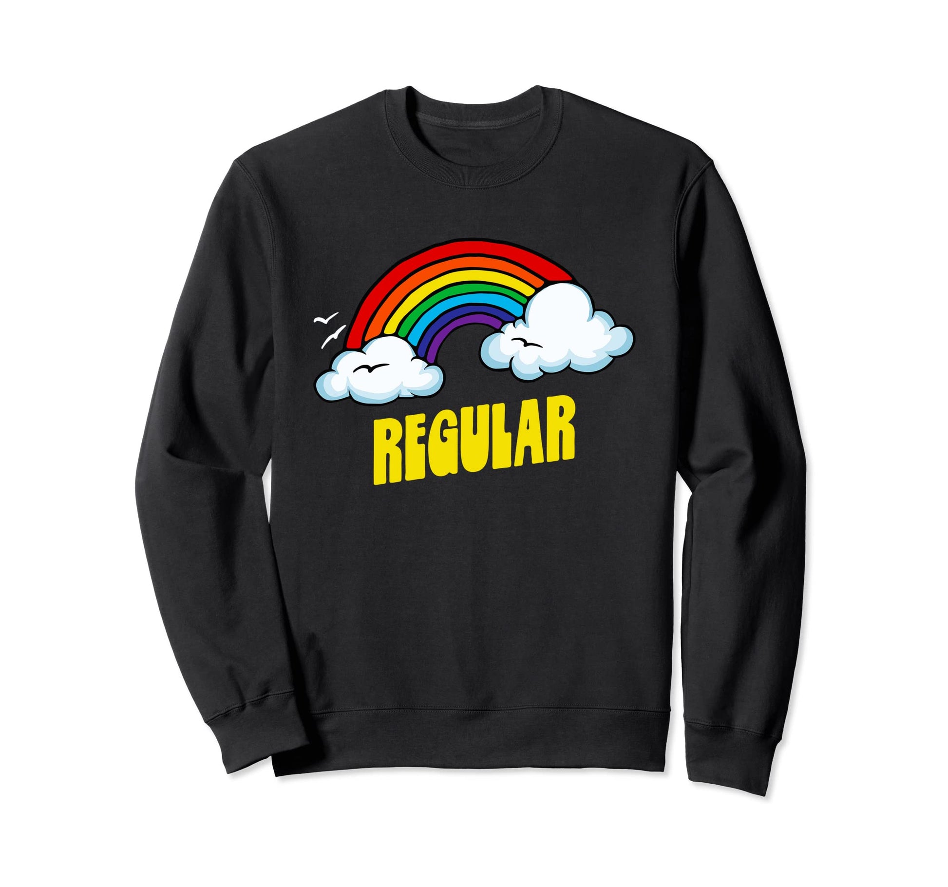 Regular Funny Sarcastic Rainbow Sweatshirt - Fun Novelty Design for Adults - T-Shirt, Sweatshirt, Hoodie