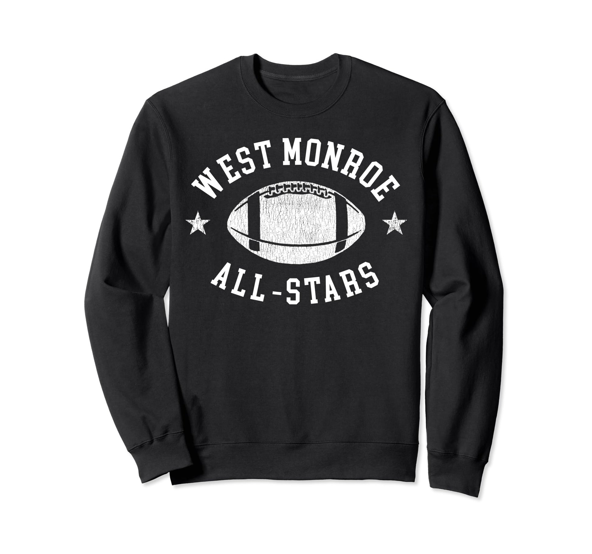 West Monroe All Stars Football 80S Sweatshirt - Novelty Apparel Unisex - T-Shirt, Sweatshirt, Hoodie