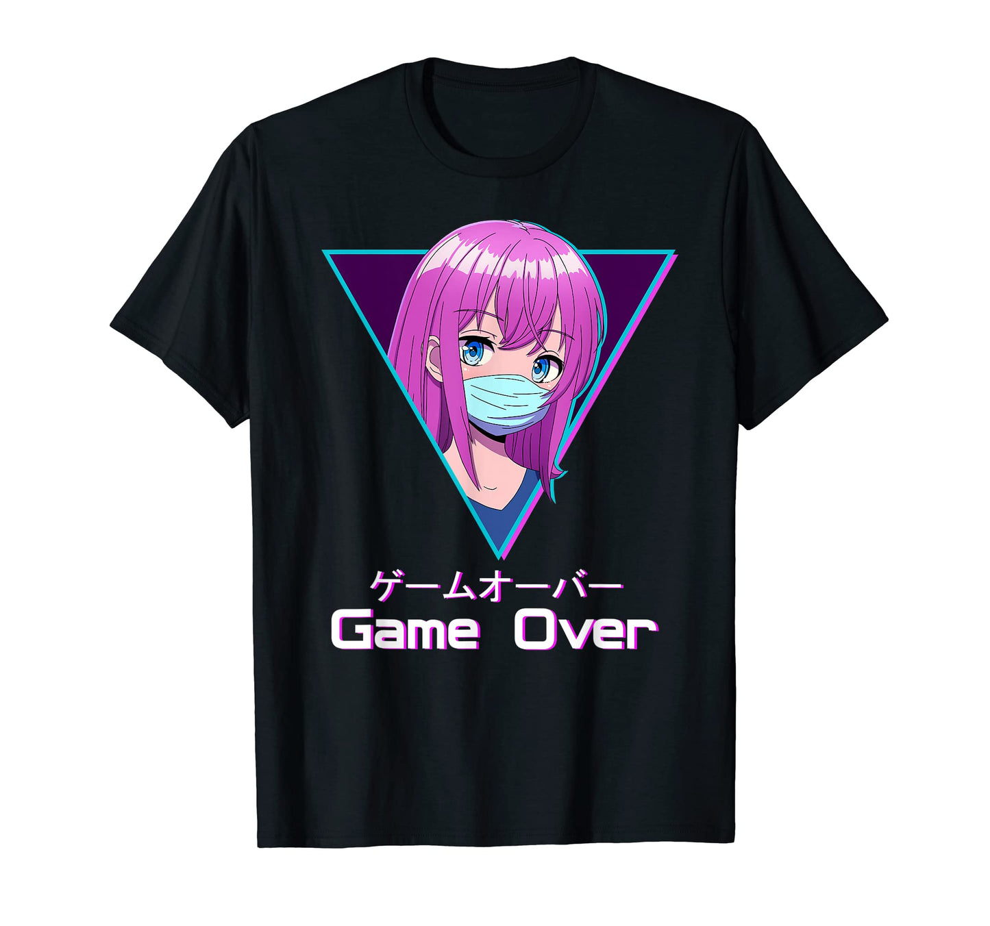 Game Over Anime Japanese Aesthetic T-Shirt - Streetwear Style for Adults - T-Shirt, Sweatshirt, Hoodie