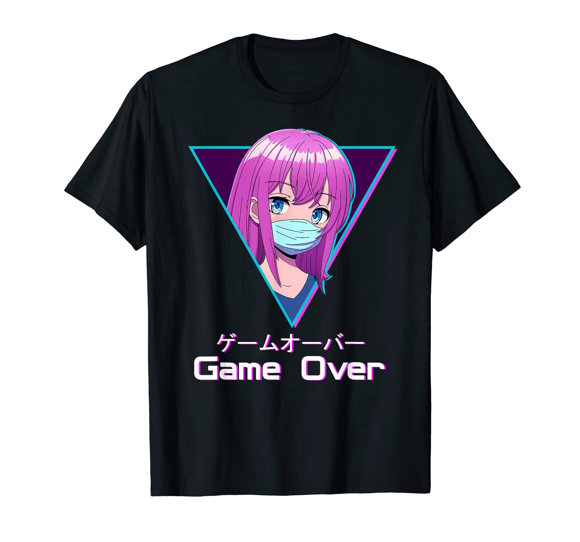 Game Over Anime Japanese Aesthetic T-Shirt - Streetwear Style for Adults - T-Shirt, Sweatshirt, Hoodie