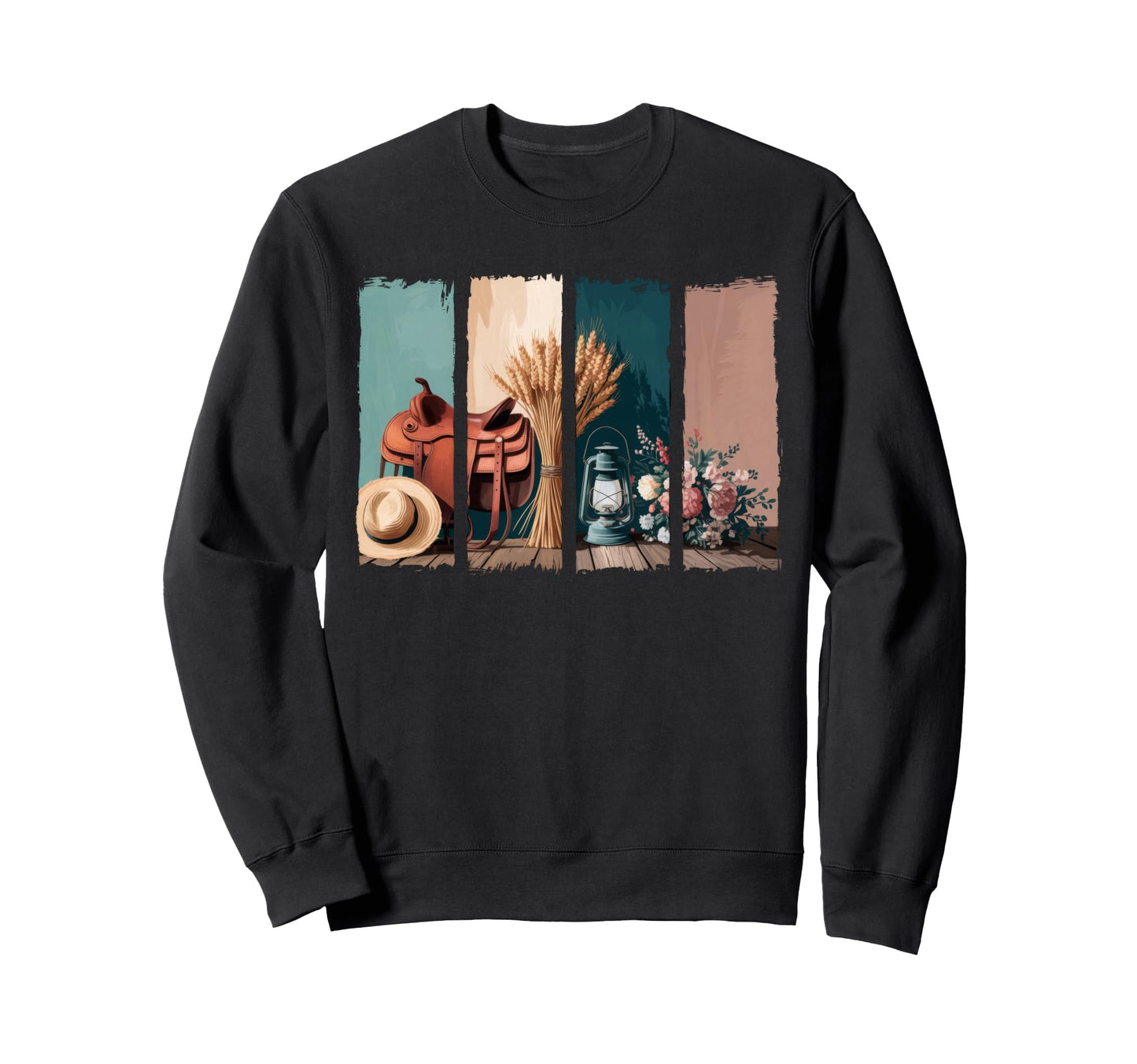 Country Life Western Rustic Sweatshirt - Fun Novelty Design for Adults - T-Shirt, Sweatshirt, Hoodie