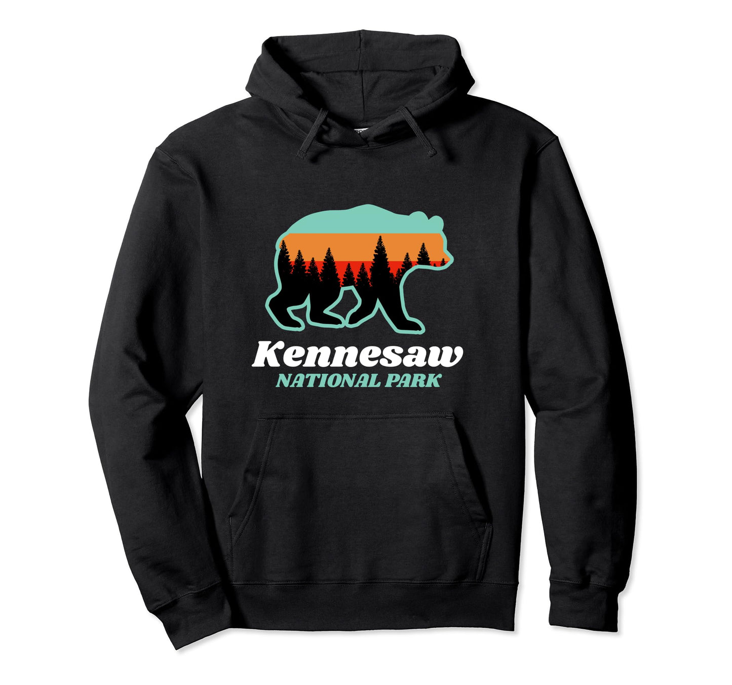 Kennesaw Bear Forest Georgia Hoodie - Casual Everyday Wear Men Women - T-Shirt, Sweatshirt, Hoodie