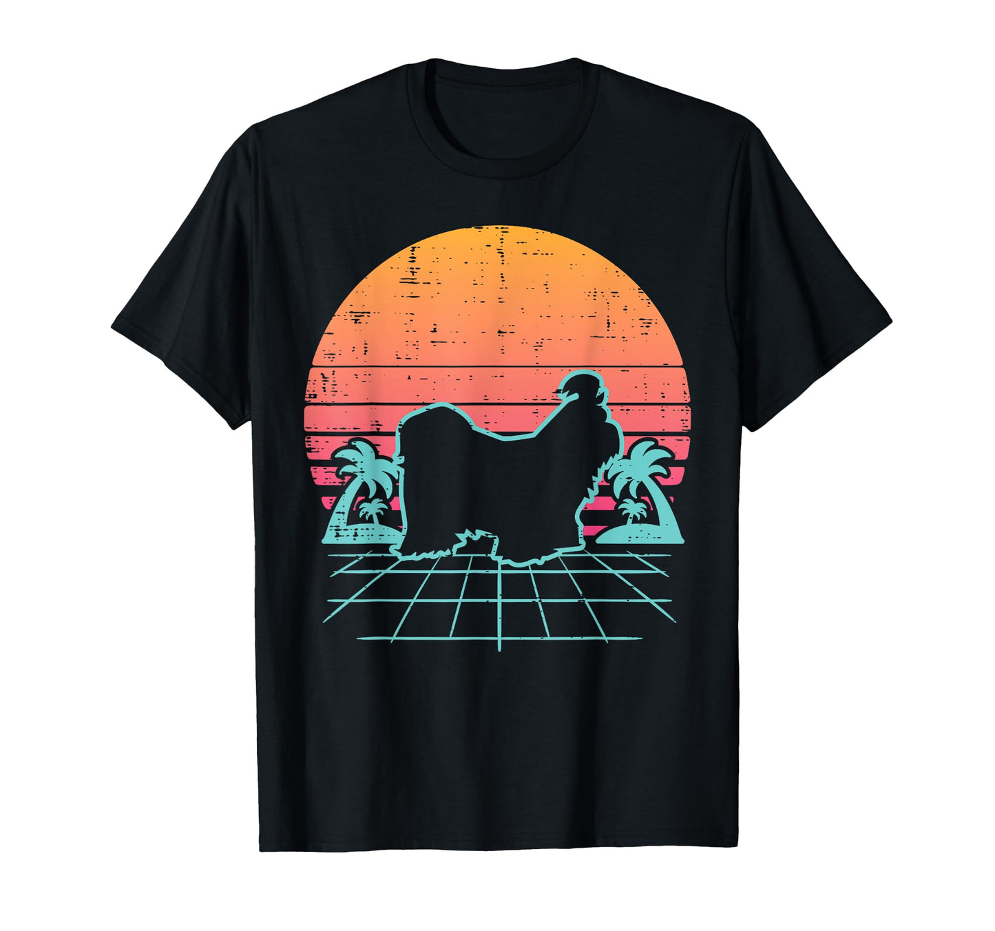Shih Tzu Vaporwave Aesthetic Japanese T-Shirt - Unique Graphic Men Women - T-Shirt, Sweatshirt, Hoodie
