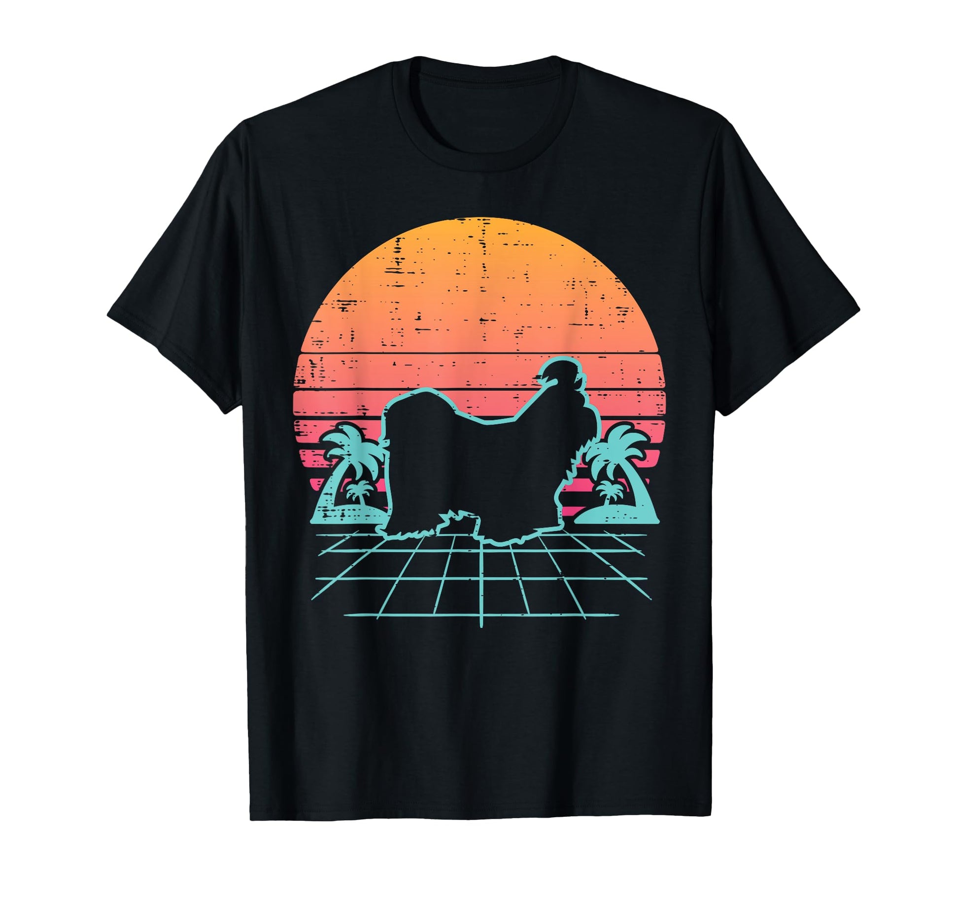 Shih Tzu Vaporwave Aesthetic Japanese T-Shirt - Unique Graphic Men Women - T-Shirt, Sweatshirt, Hoodie