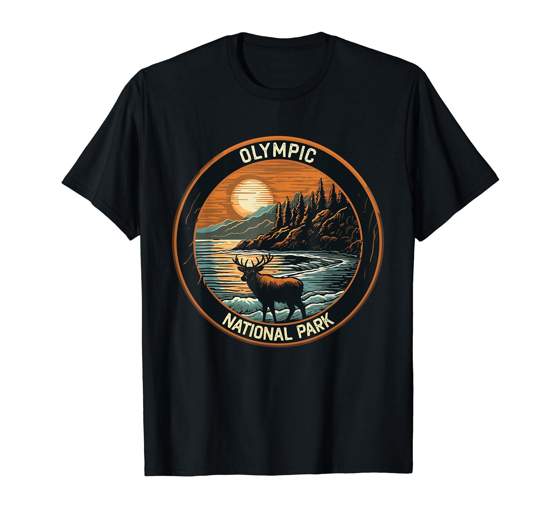 Olympic National Park Washington T-Shirt - Minimalist Print Unisex - T-Shirt, Sweatshirt, Hoodie