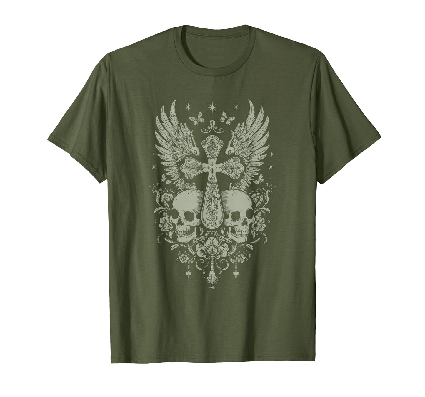 Emo Y2K Grunge Aesthetic Goth Skull T-Shirt - Streetwear Style Men Women - T-Shirt, Sweatshirt, Hoodie