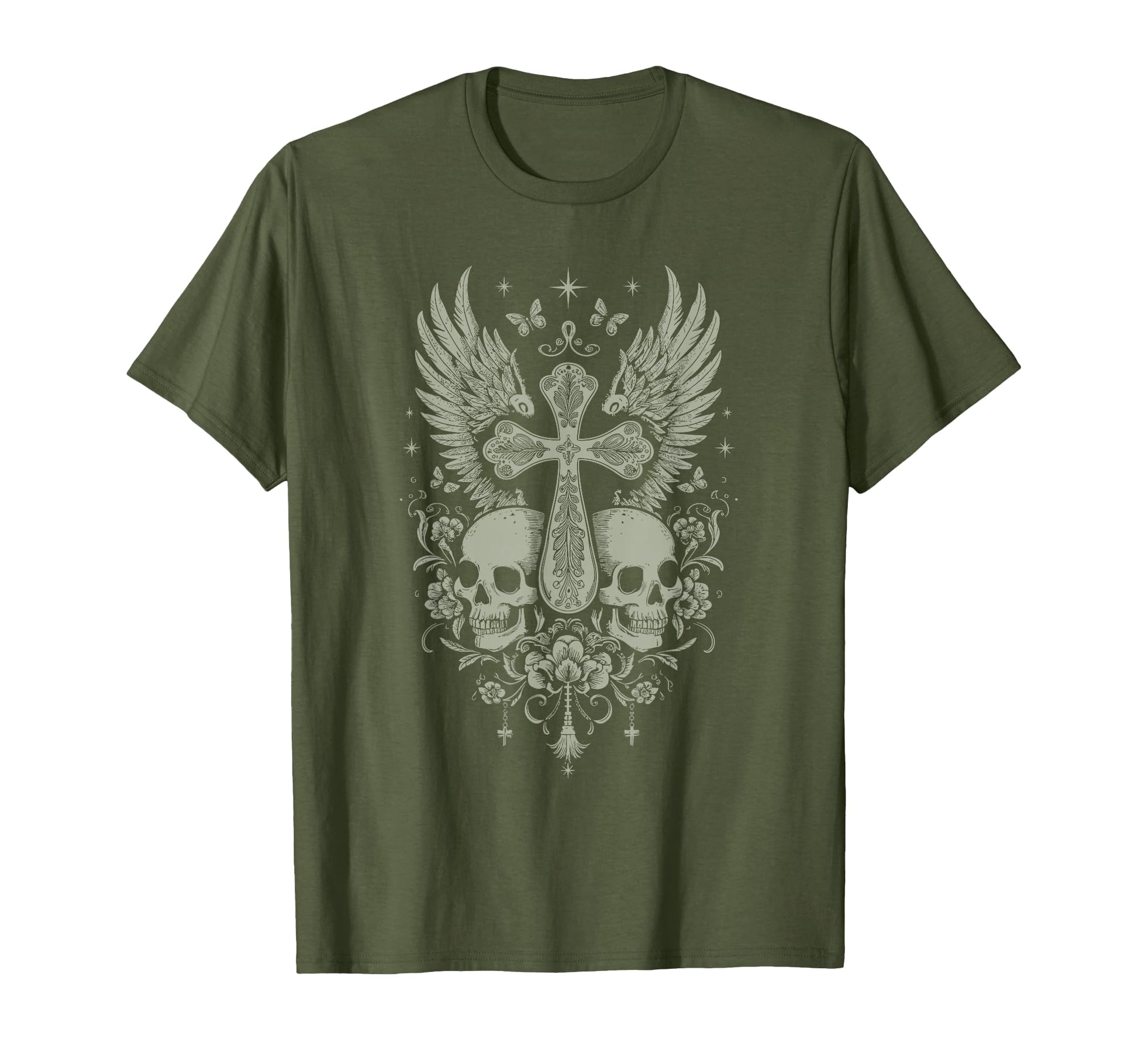 Emo Y2K Grunge Aesthetic Goth Skull T-Shirt - Streetwear Style Men Women - T-Shirt, Sweatshirt, Hoodie