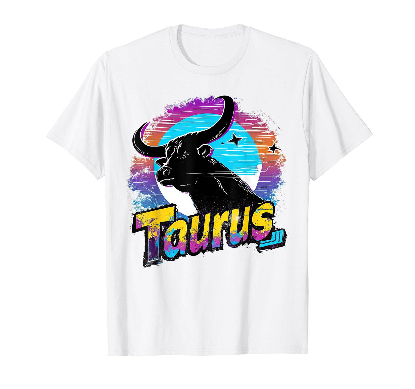 Taurus Zodiac Sign Vaporwave Aesthetic T-Shirt - Trendy Graphic Unisex - T-Shirt, Sweatshirt, Hoodie