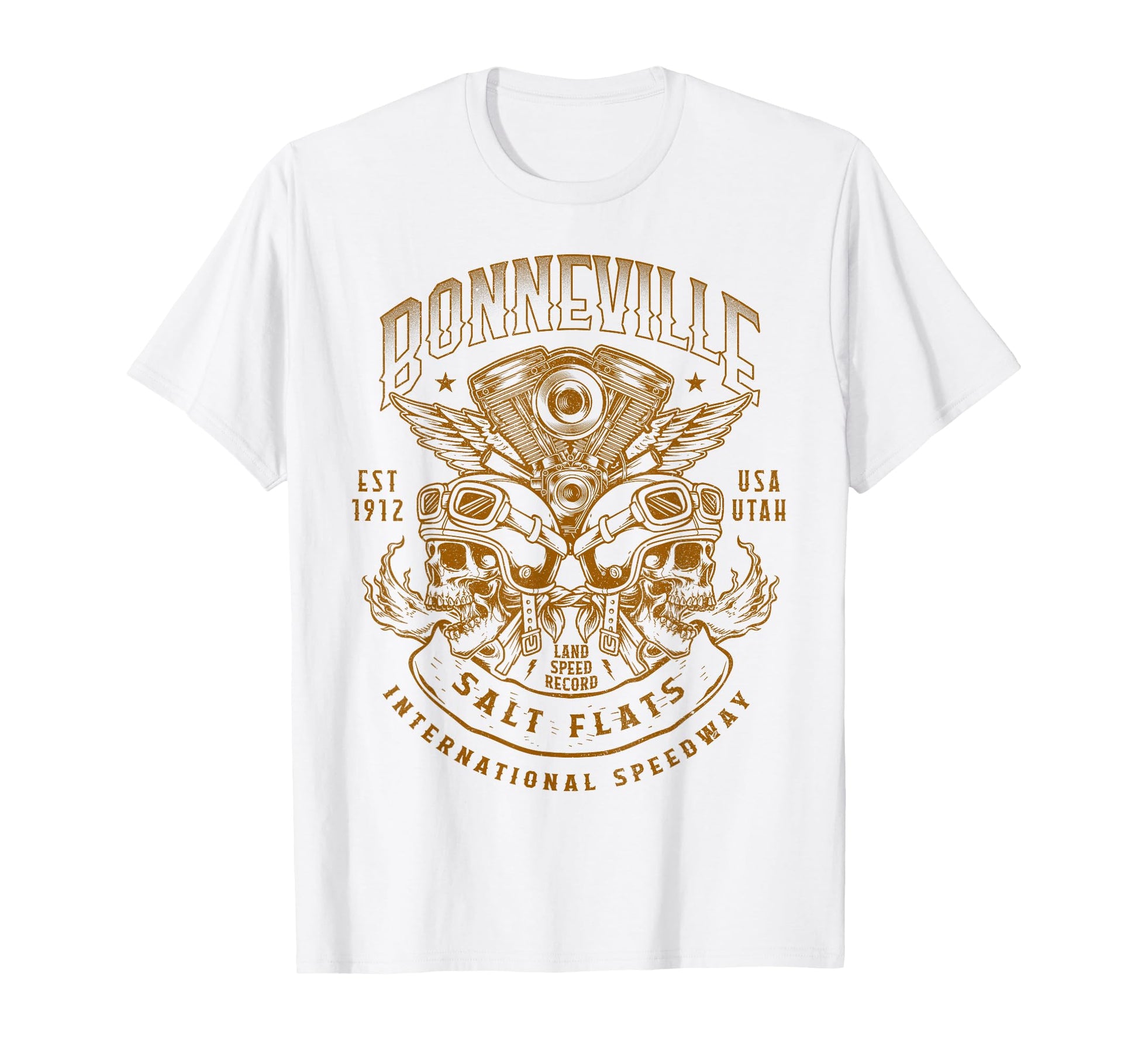 Bonneville Salt Flats Motorcycle T-Shirt - Casual Everyday Wear Unisex - T-Shirt, Sweatshirt, Hoodie