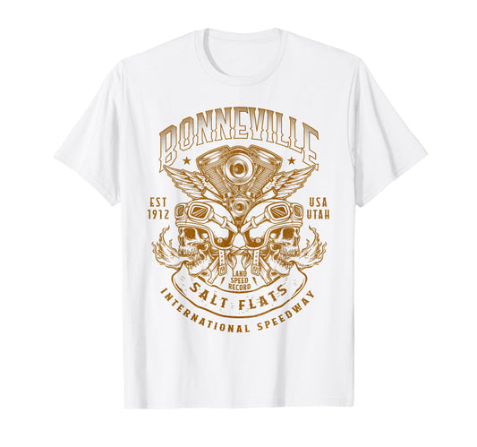 Bonneville Salt Flats Motorcycle T-Shirt - Casual Everyday Wear Unisex - T-Shirt, Sweatshirt, Hoodie